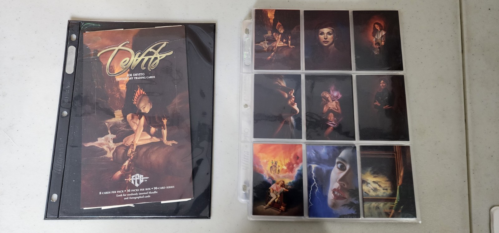 FPG Joe Devito 1995 Limited Edition Fantasy Art Trading Card + Superman NM Cards