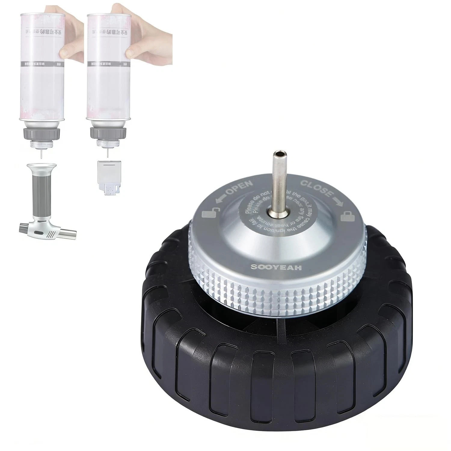 Butane Fill Adapter Gas Refill Adapter for Butane Lighters/Torches