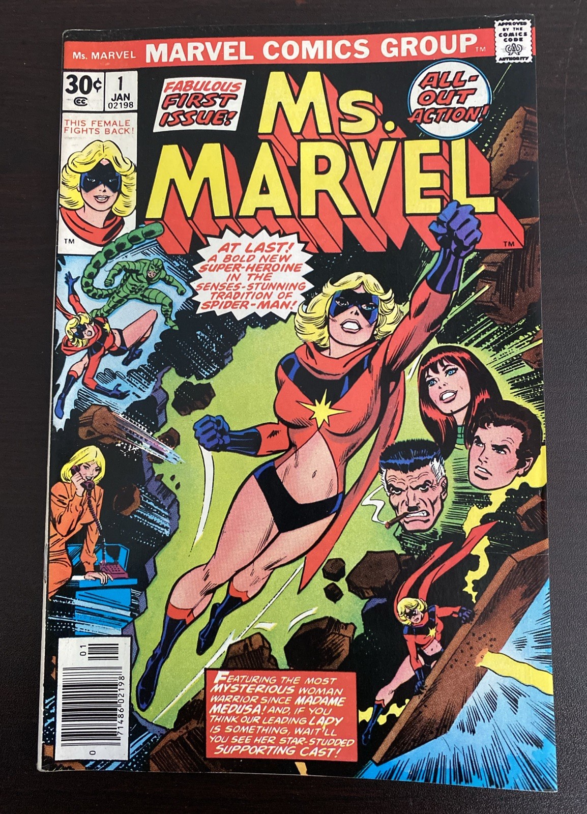 Ms Marvel 1 1977 (Marv) VF 1st Ms Marvel Scorpion App