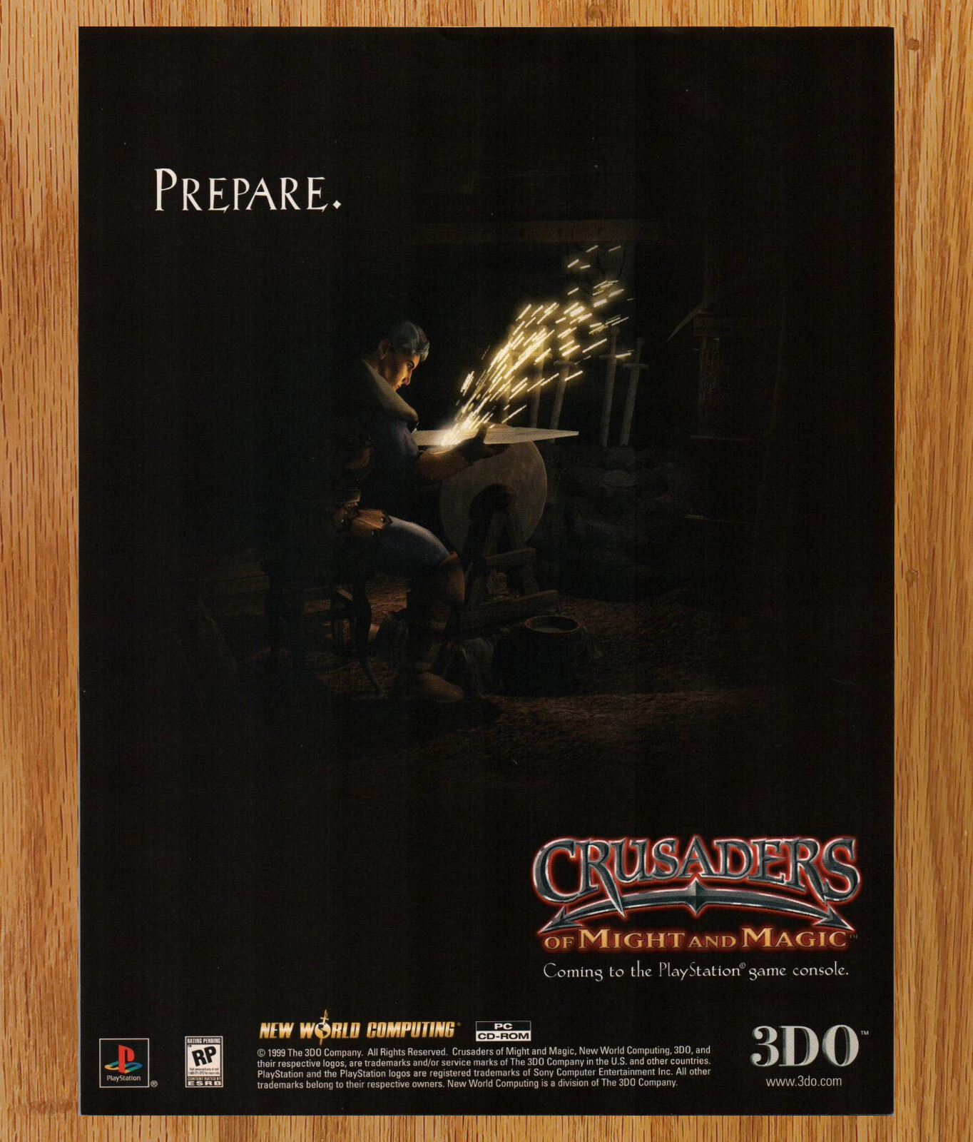 Crusaders of Might Magic 3DO Prepare Video Game Print Ad / Poster Promo Art 1999