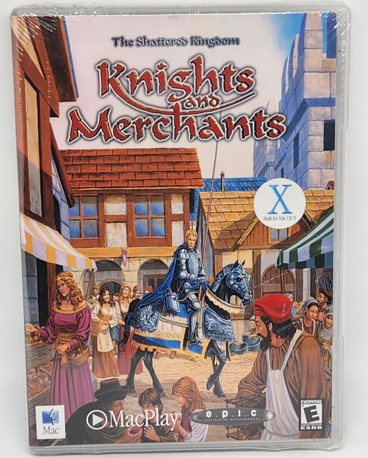NEW KNIGHTS AND MERCHANTS SHATTERED KINGDOM SMALL BOX MAC OS MACPLAY MACINTOSH