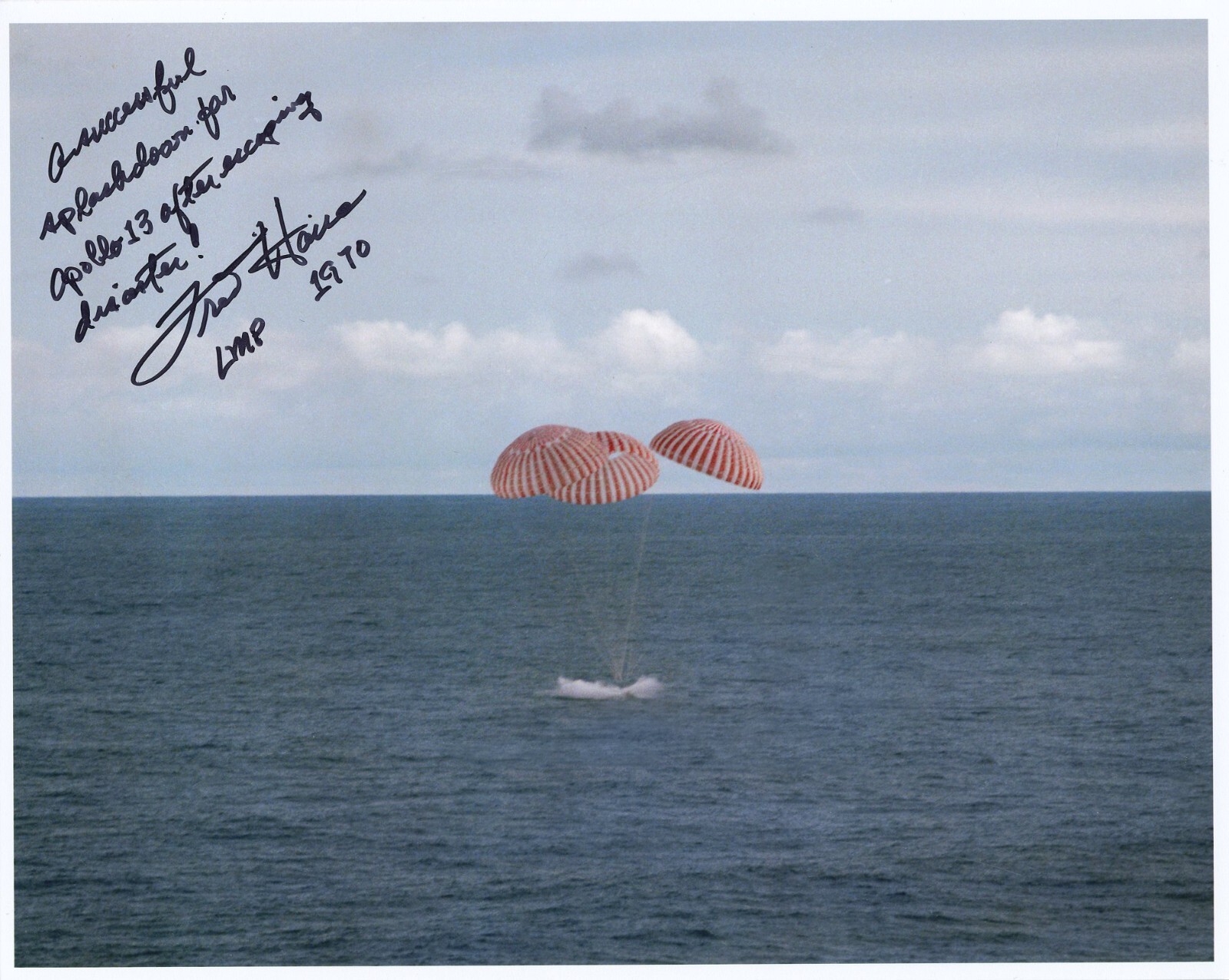 Astronaut Archives offers signed Fred Haise Apollo 13  NASA glossy    CHOICE