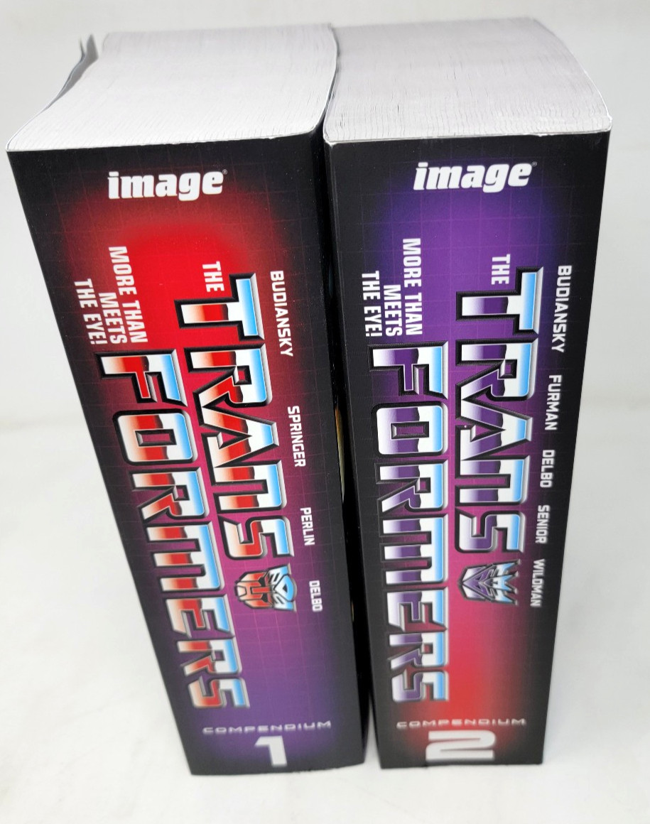 TRANSFORMERS COMPENDIUM 1 & 2  BY BUDIANSKY Image Deluxe TPB NEW 2 BOOK LOT
