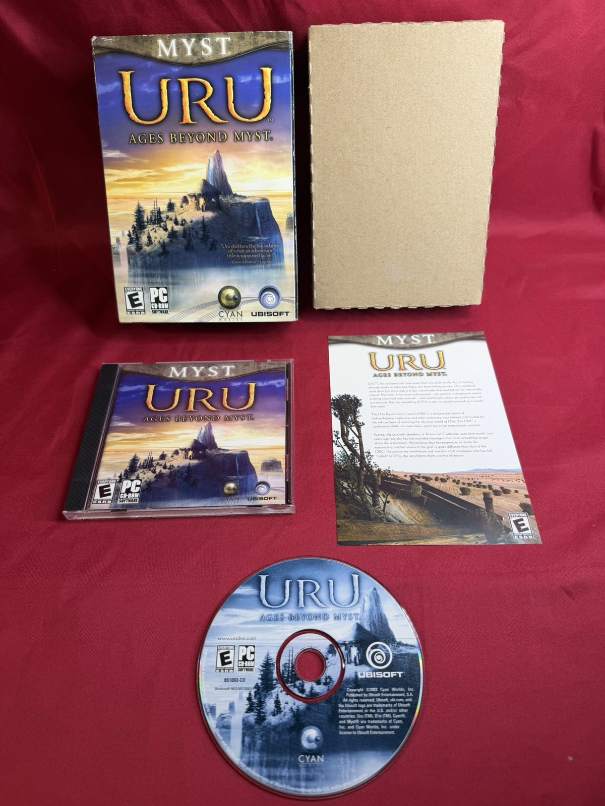 Uru: Ages Beyond Myst PC Game Complete in Box