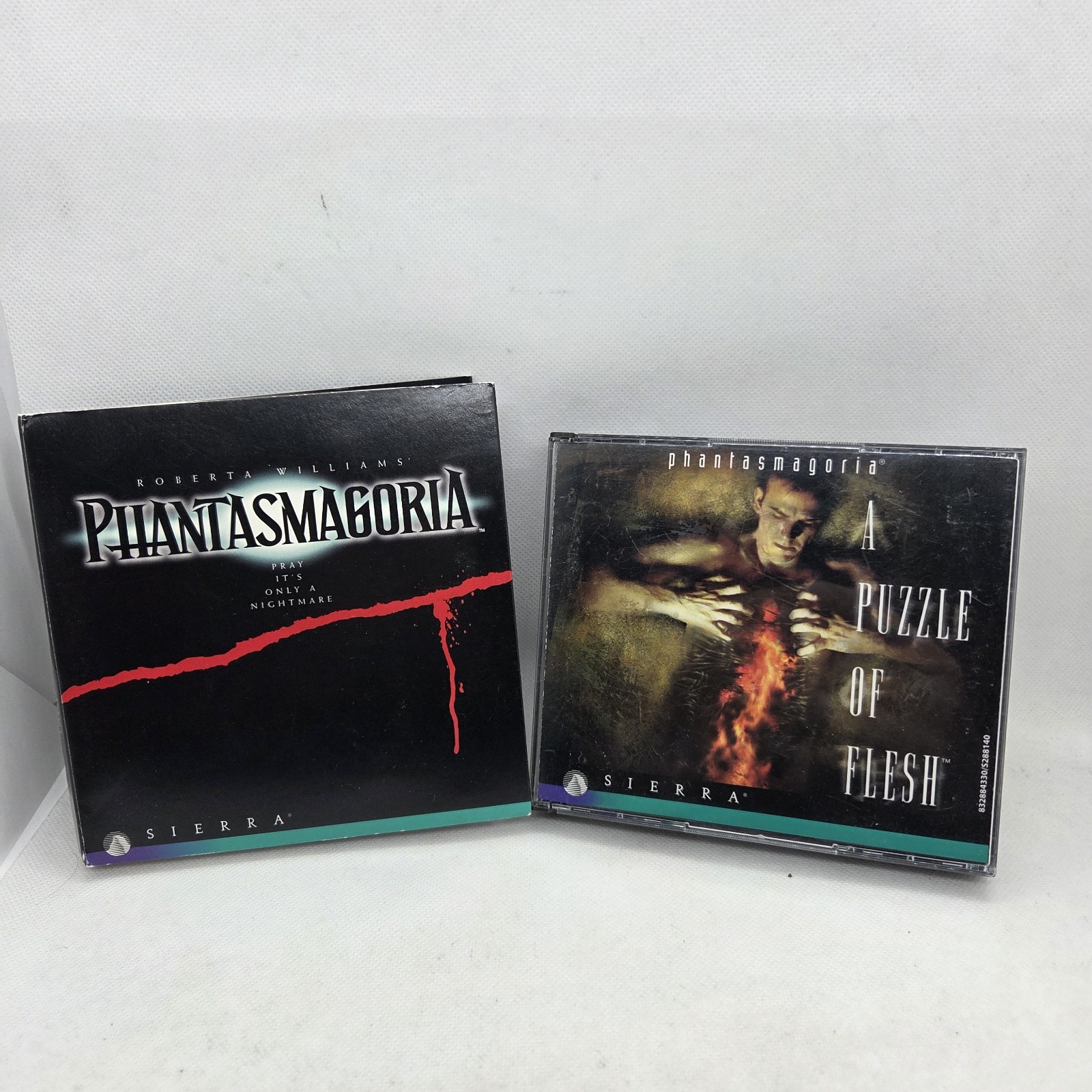 Phantasmagoria 1 & 2 Lot A Puzzle of Flesh PC Game Sierra 1996 Horror Adventure