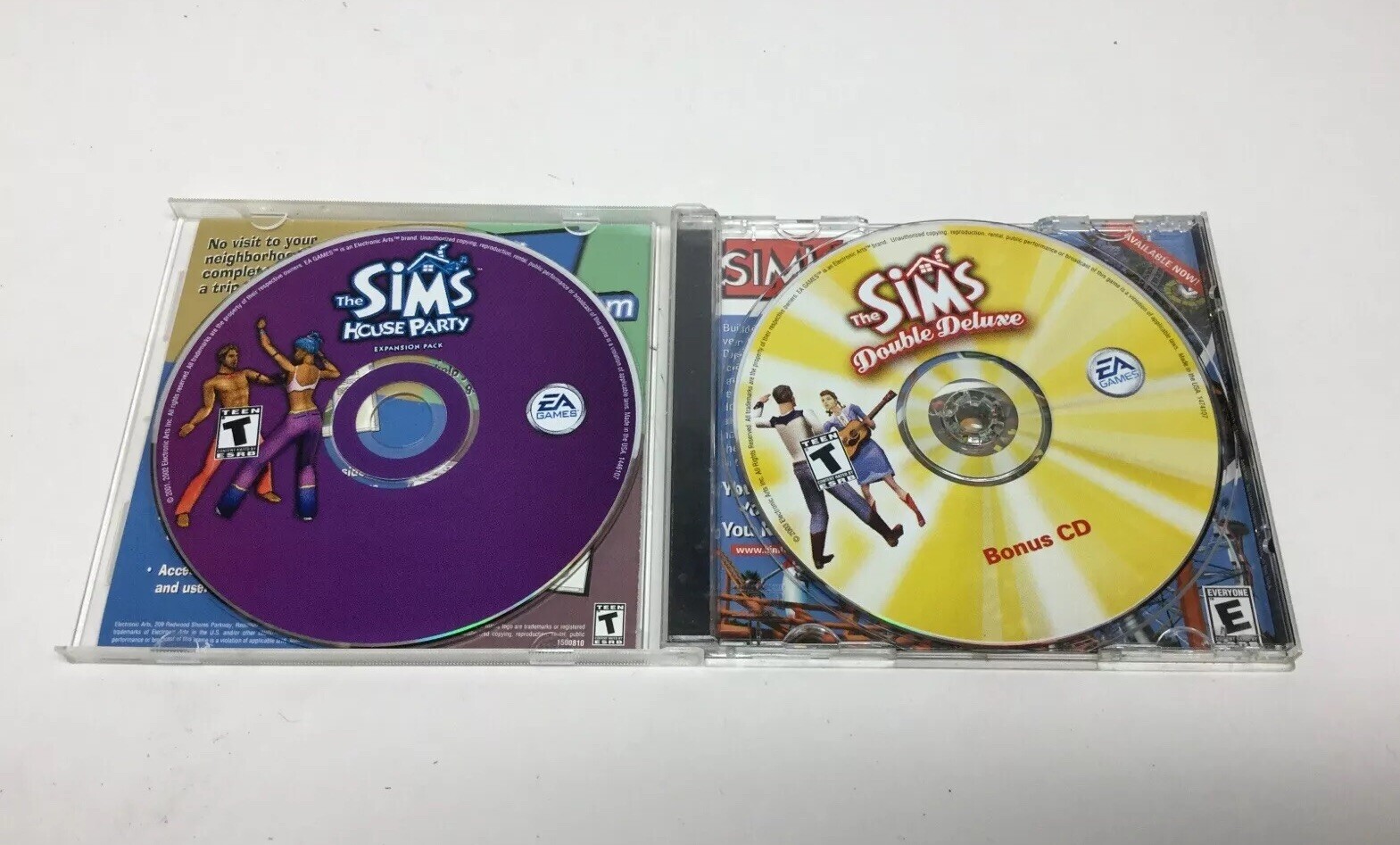 The Sims House Party CD and Sims Double Deluxe Bonus CD