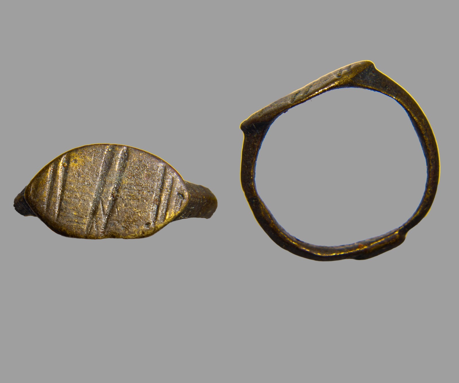 CERTIFIED Authentic Antiquity Ancient Near East Bronze Talisman Ring 300BC COA