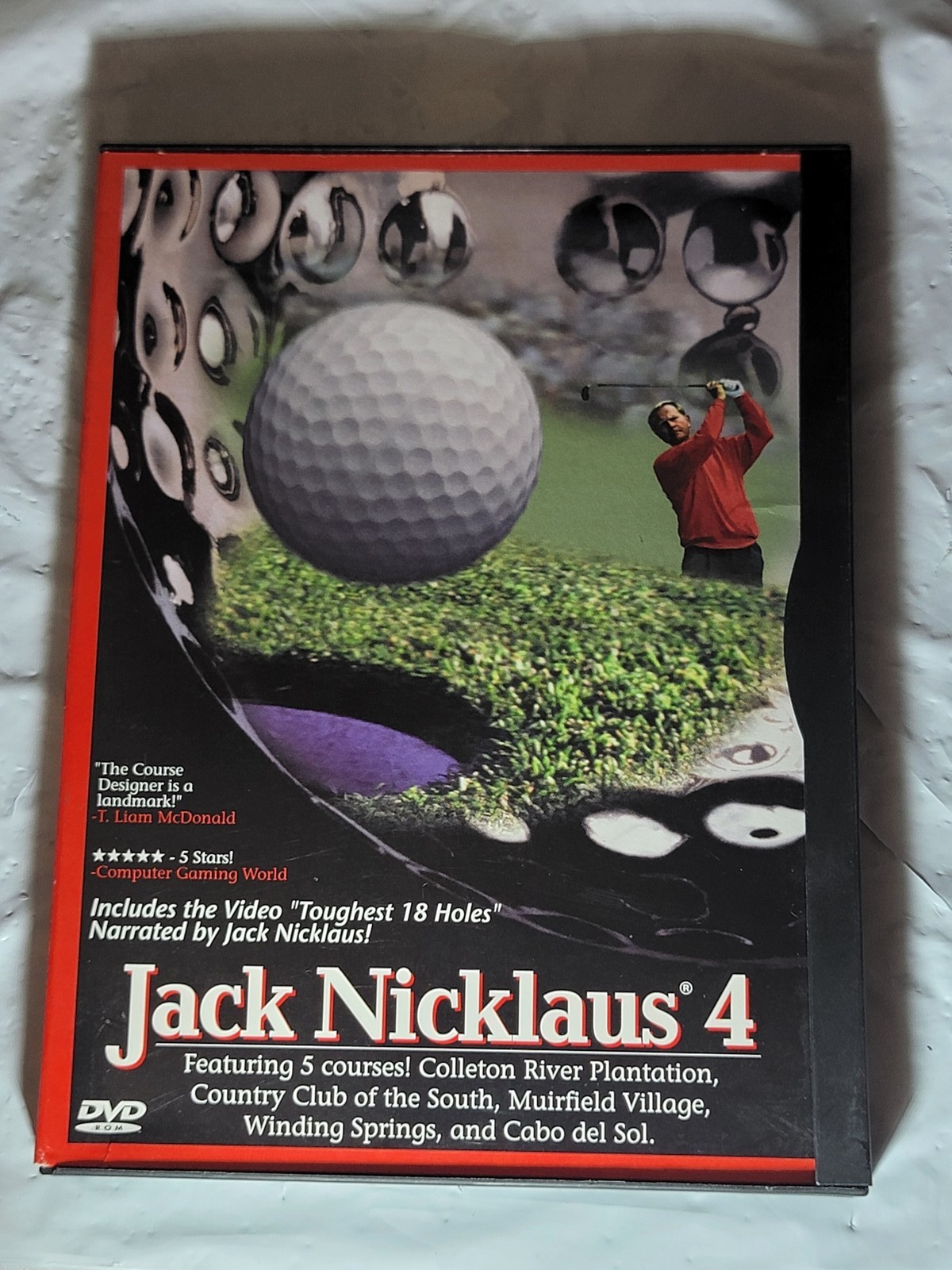 Jack Nicklaus 4 PC Golf Game DVD Course Designer 