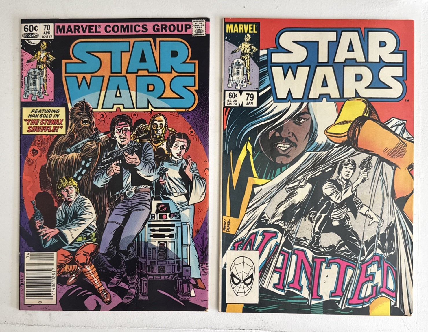 Star Wars #70 + #79 Lot Marvel Comics 1983 / 84 Nice Shape See Photos 