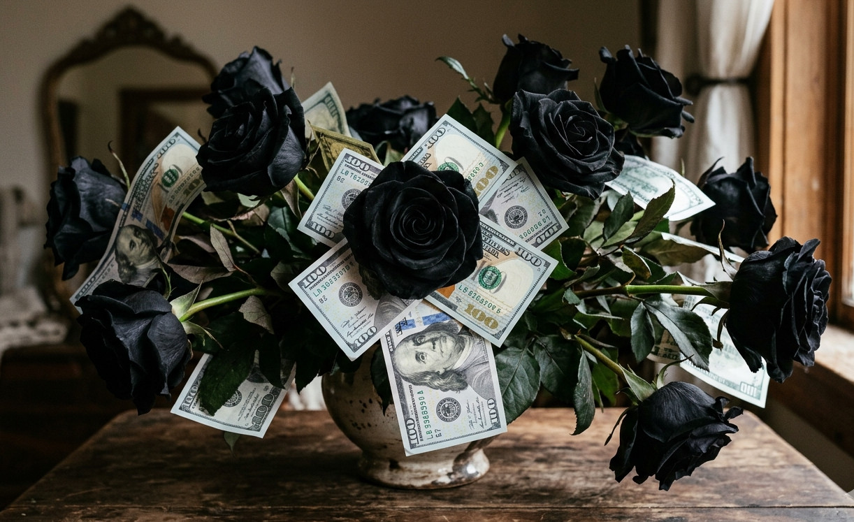 Black Rose Abyssal Demon Talisman Attract Luxury Money Lottery Paranormal Rare