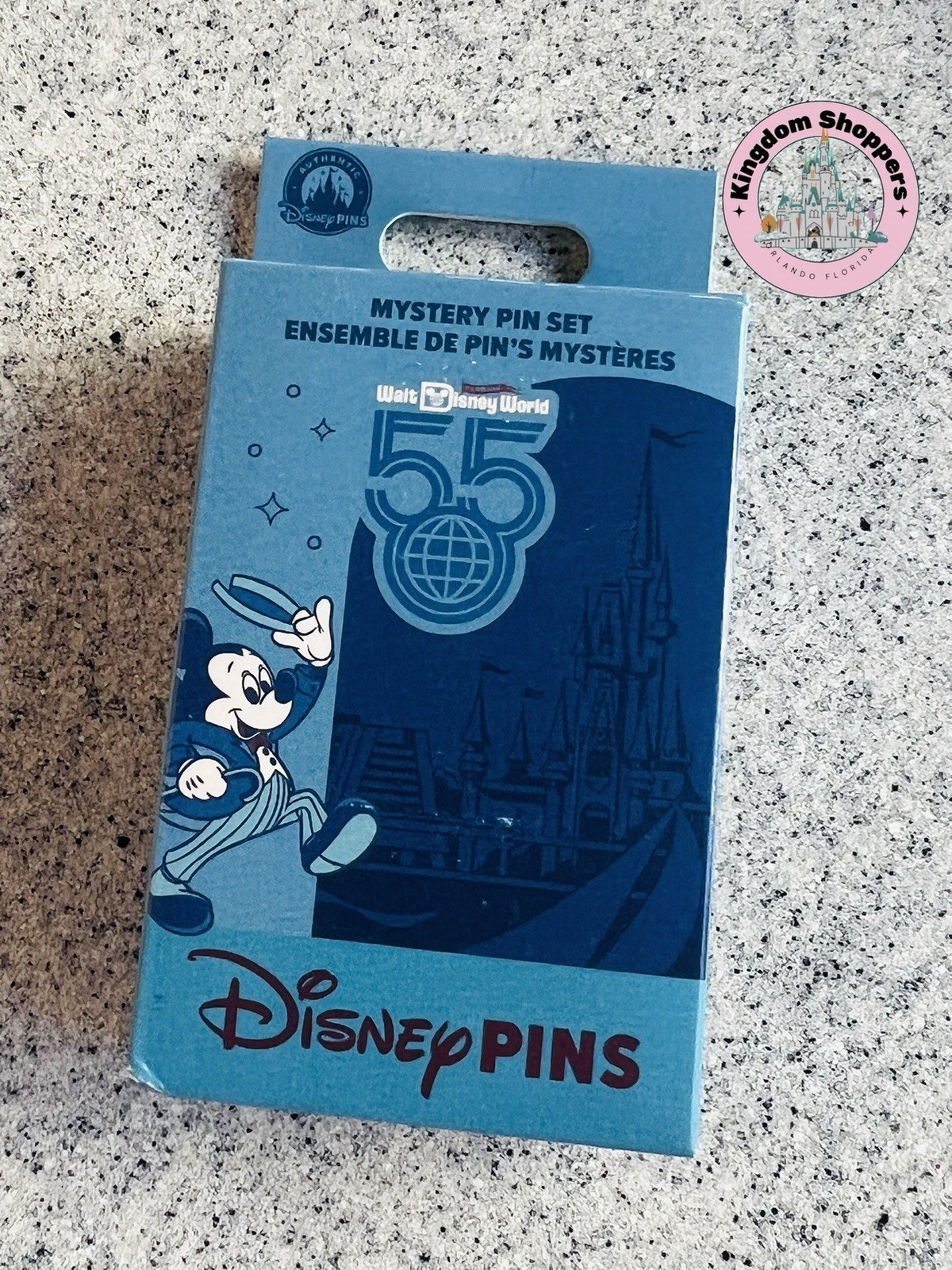 2026 Walt Disney World Parks 55th Anniversary Mystery Box Pin New (2 Pins)
