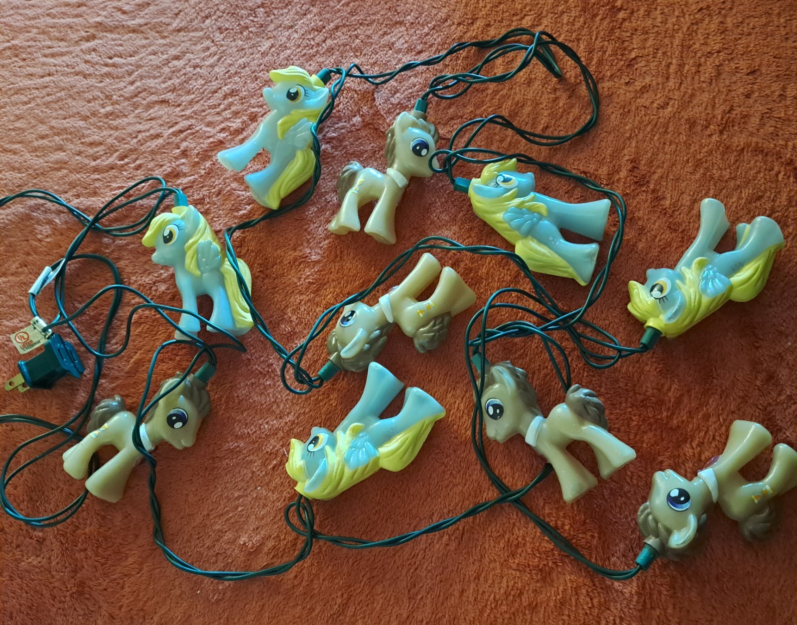 2014 Hasbro My Little Pony Holiday Lights Dr. Hooves and Derpy String Lights