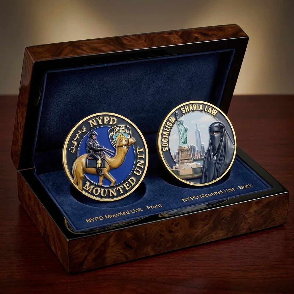 EL15-19 Mounted Patrol Challenge Coin for Mayor Zohran Mamdami For Men