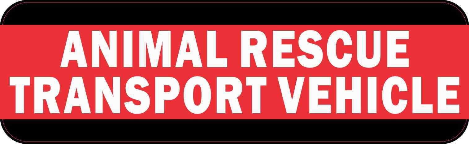 10 x 3 Animal Rescue Transport Vehicle Sticker Car Truck Vehicle Bumper Decal