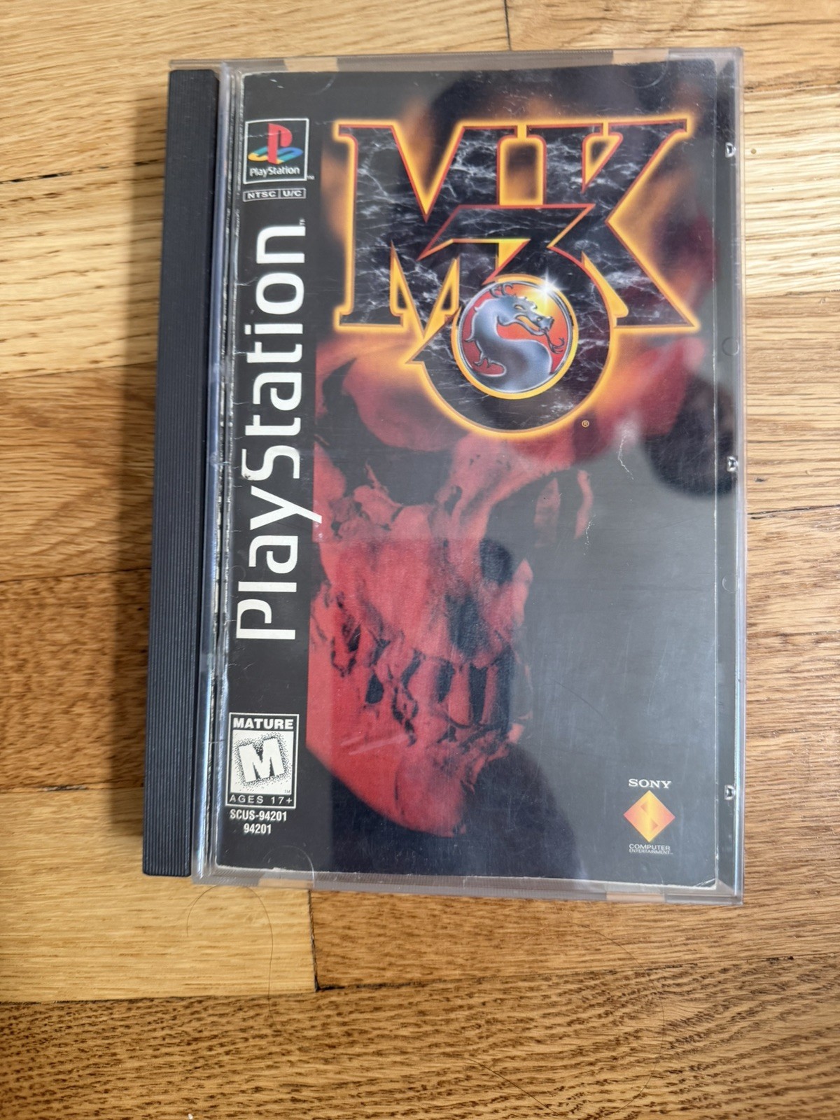 Mortal Kombat 3 (Sony PlayStation 1, 1995) No Disc W Manual  Broken Case 