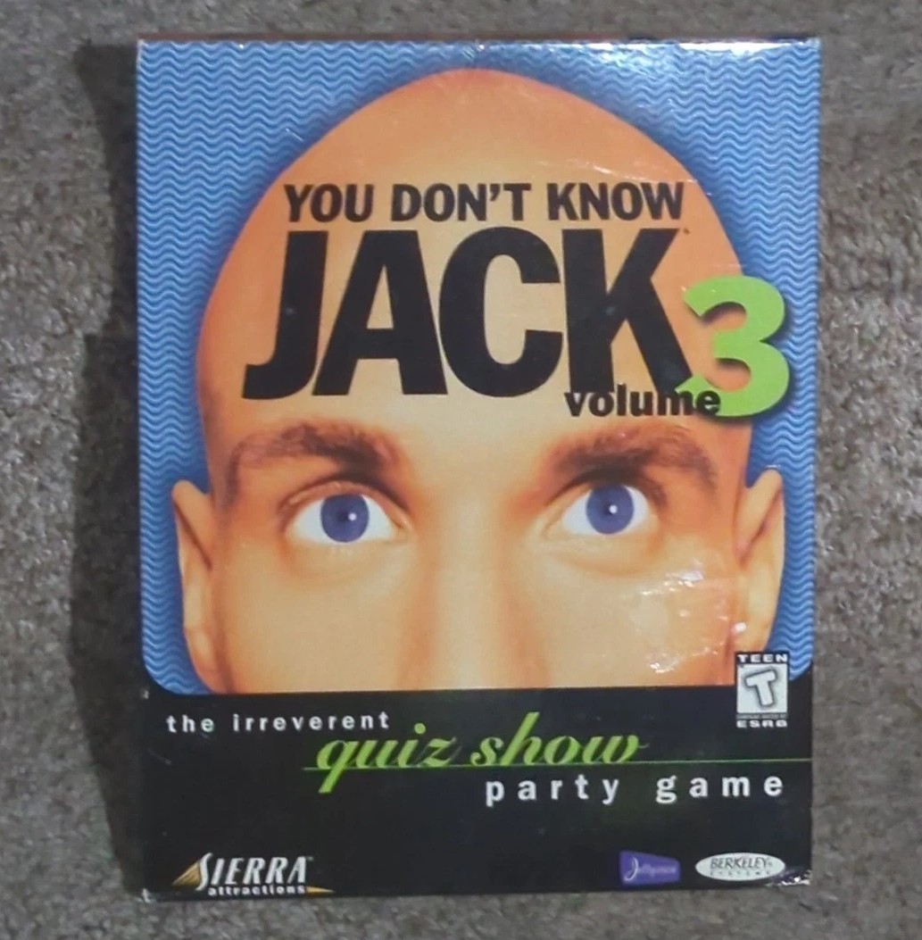 Brand New & Sealed You Don't Know Jack Volume 3 Big Box PC Quiz Show Party Game