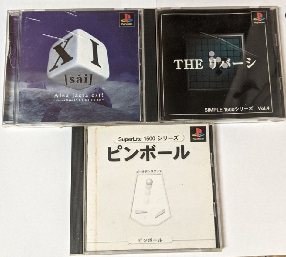Sony PlayStation 1 Japanese Lot of 3 - Vol 4 & Pinball Superlite - CCcx15