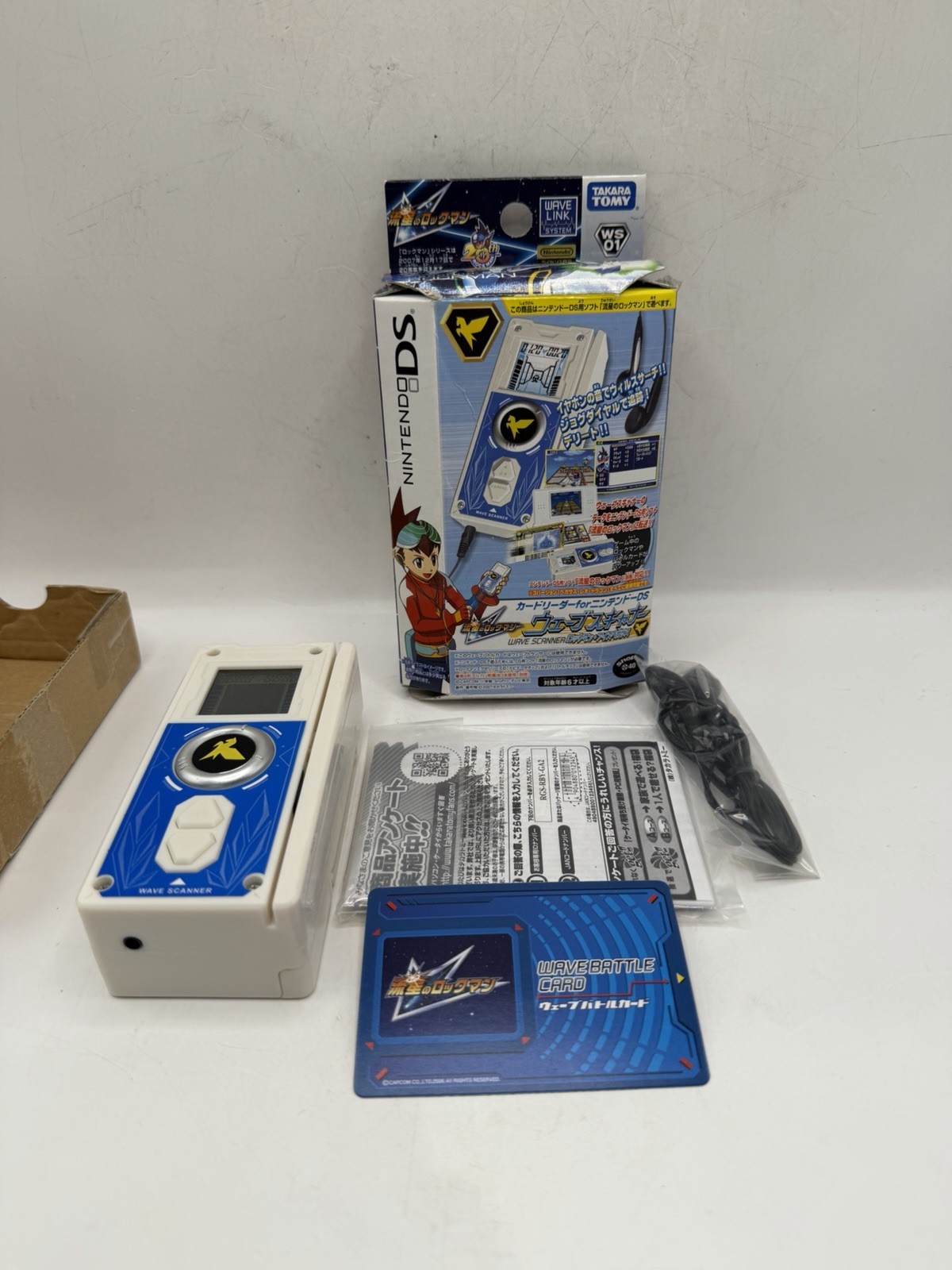 Nintendo DS Mega Man Wave Link System Rockman Megaman Japanese Reader CIB Rare