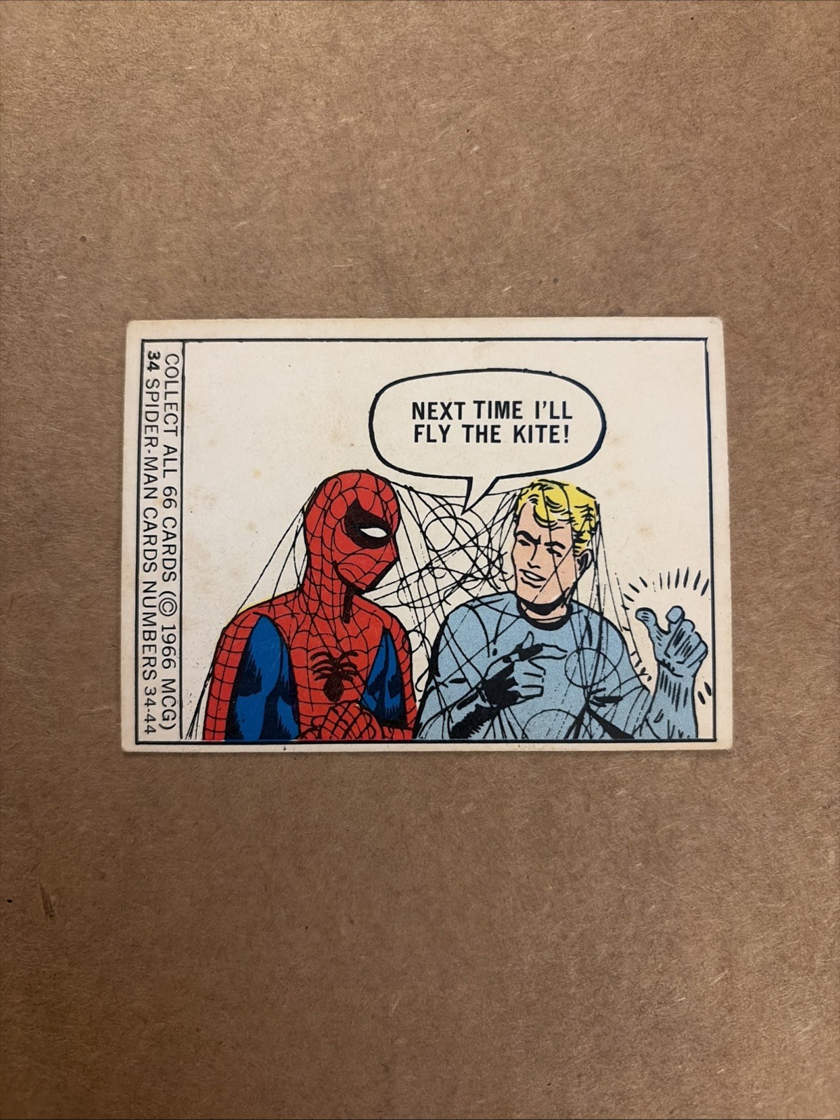 1966 Marvel Super Heroes Donruss Spider-man Rookie #34 MCG