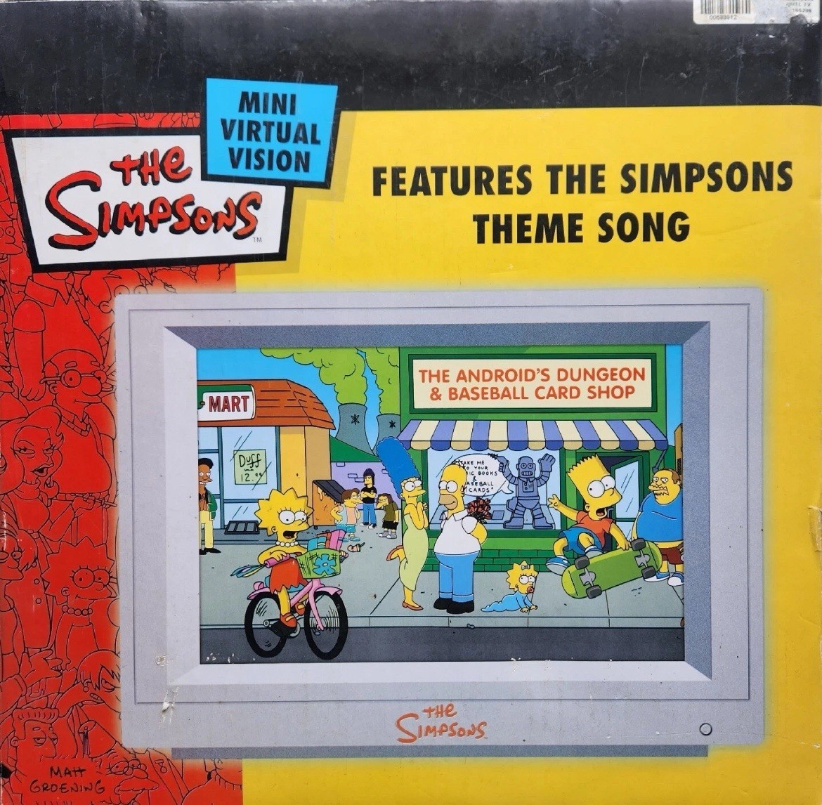 The Simpsons Mini Virtual Vision Animation Merchandise w/ Theme Song