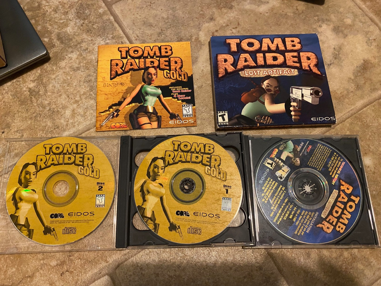 Tomb Raider Gold PC CD-ROM No Backart TR 3 Lost Artifact