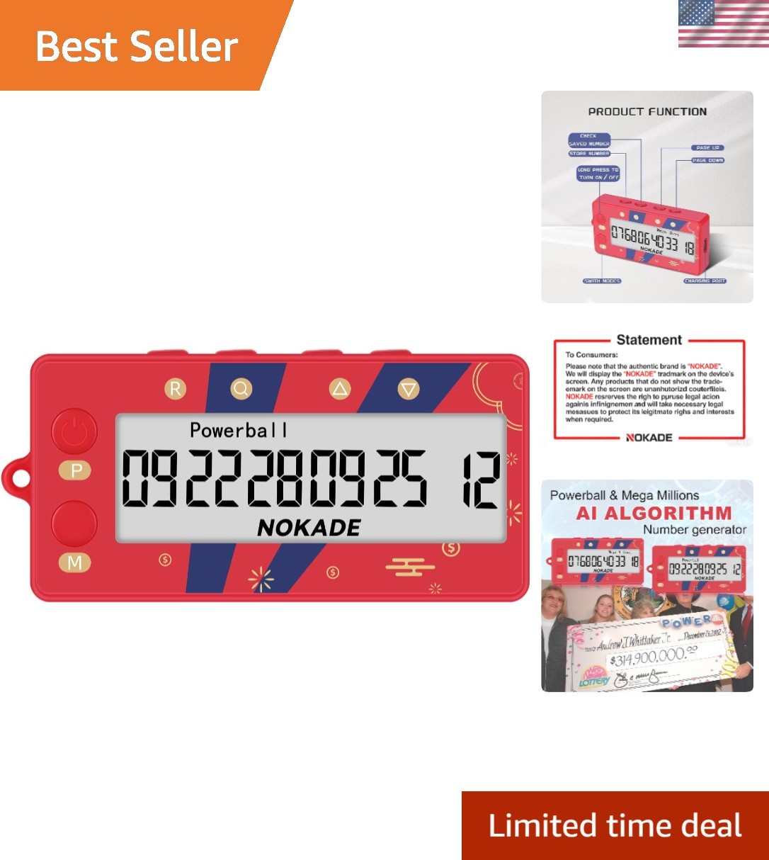Lottery Number Generator, AI Algorithm Lottery Number Picker, Electric Lotter...