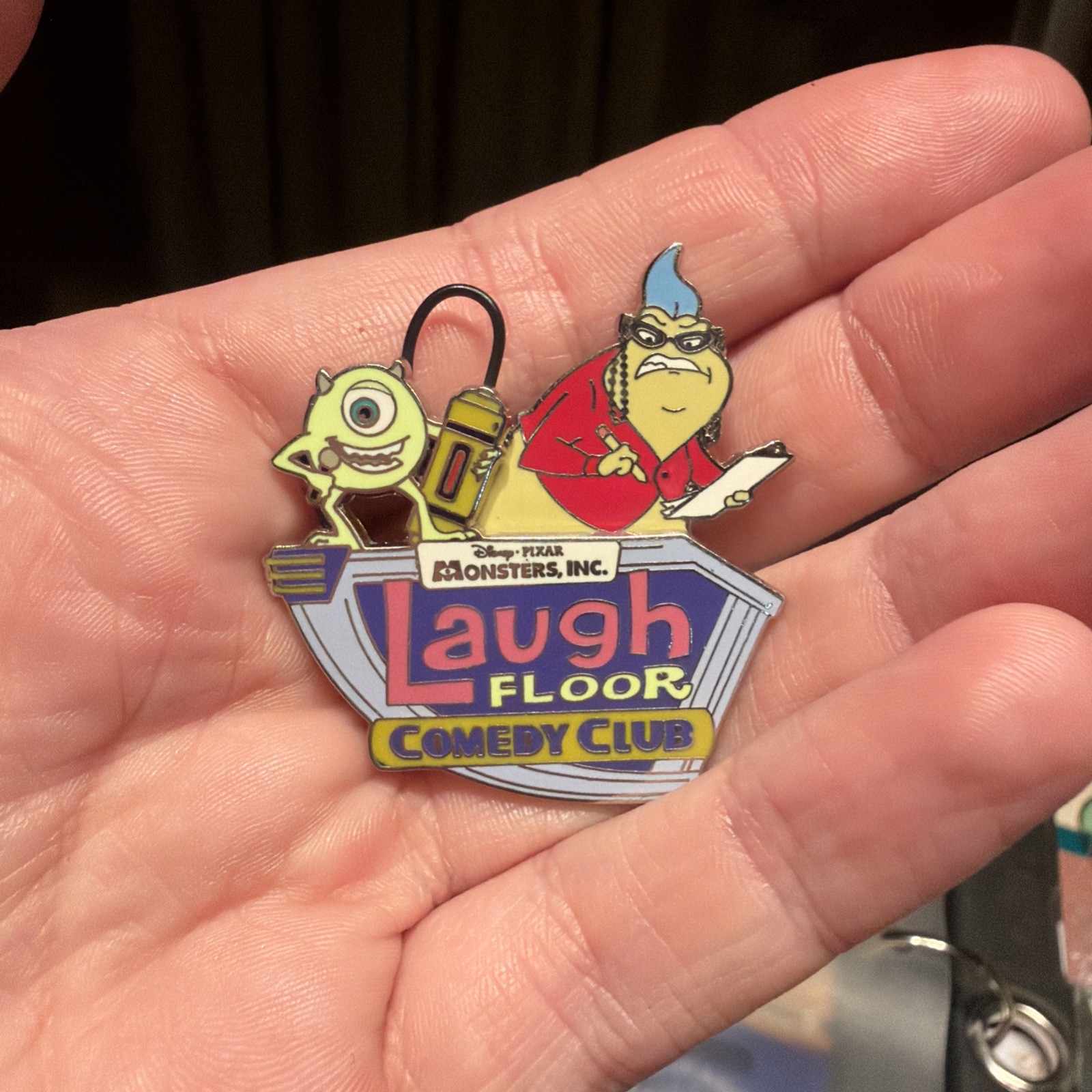 Disney Monsters Inc Laugh Floor Comedy Club Pin Roz & Mike 2007