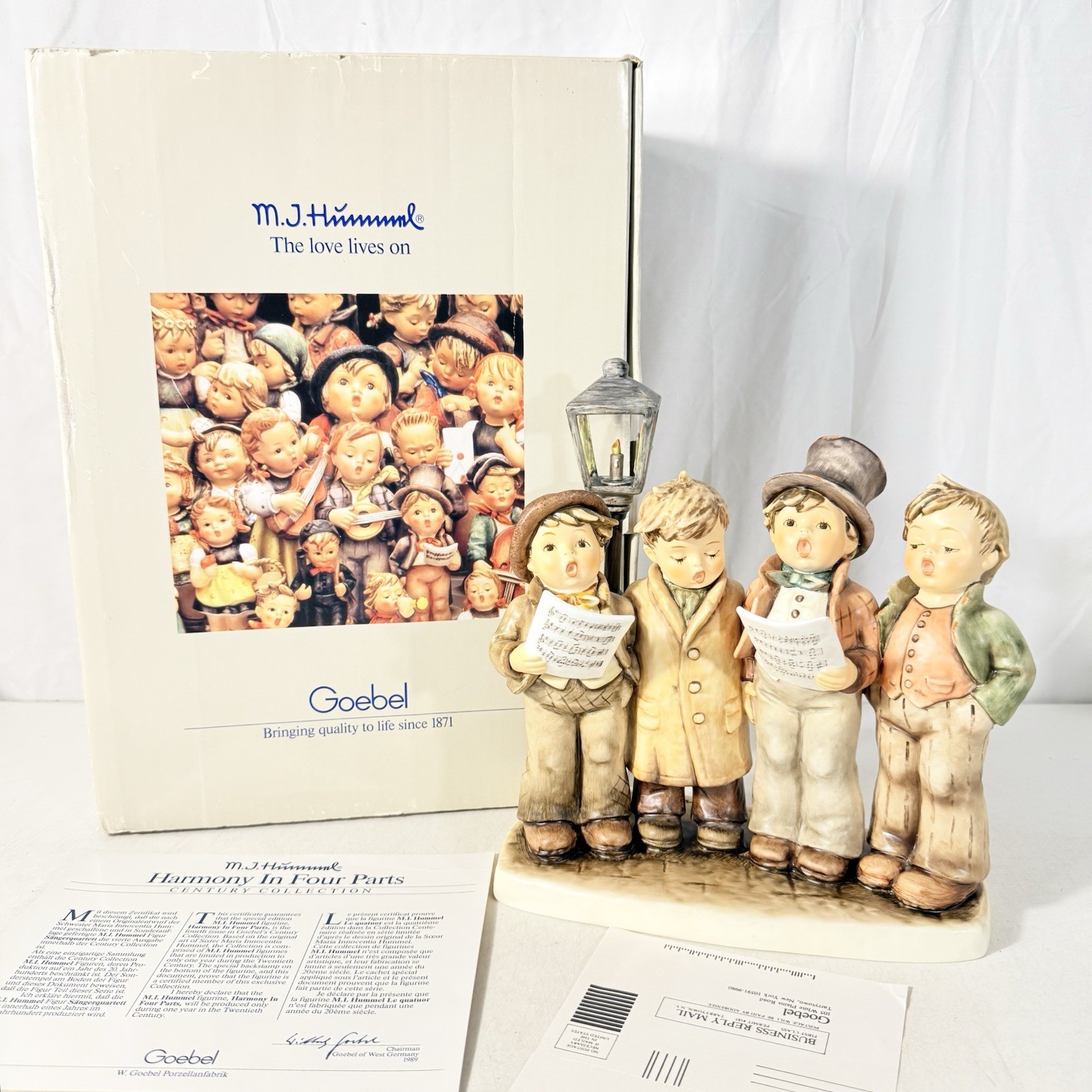 Hummel Goebel 471 Harmony in Four Parts Century Collection 1989 In EUC Original