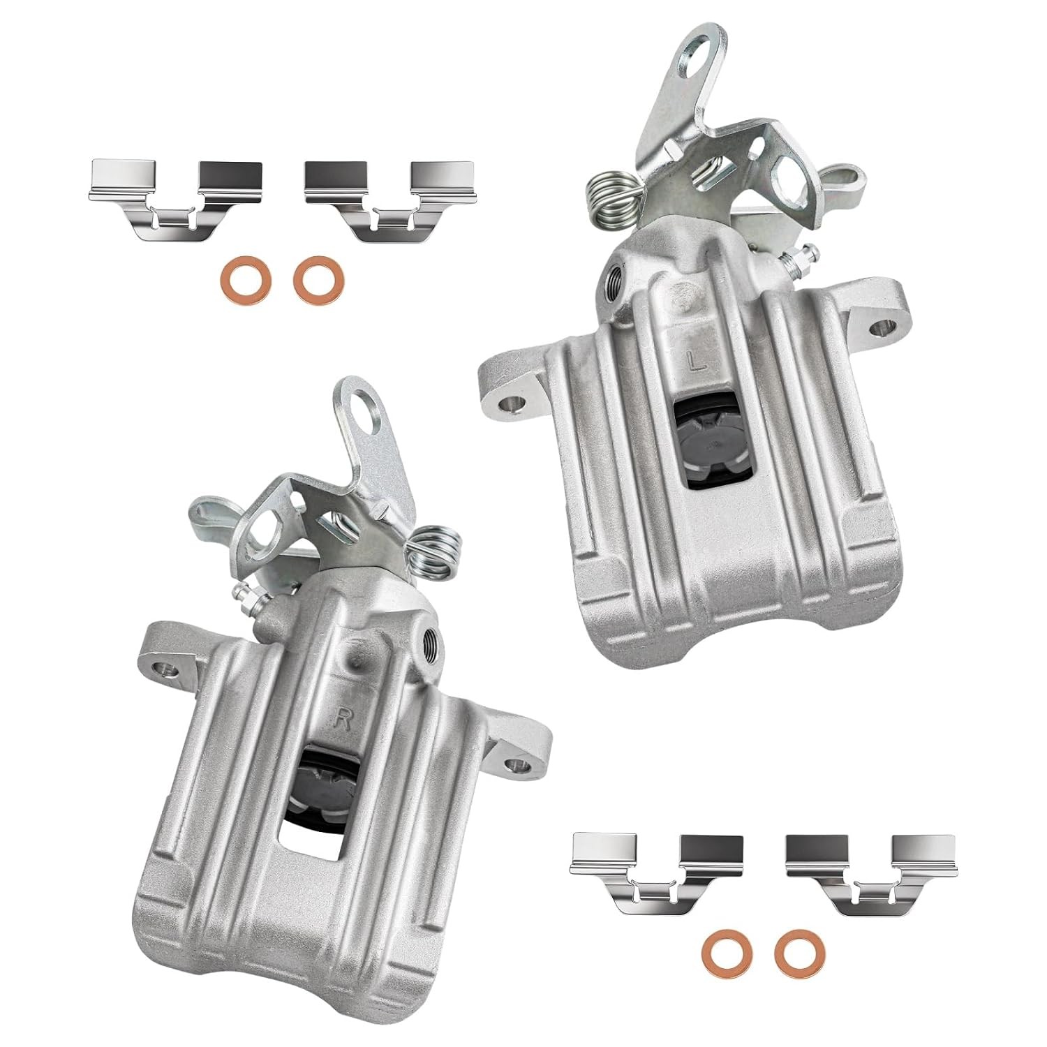 cciyu Rear Left & Right Disc Brake Calipers Without Bracket 343644 343645