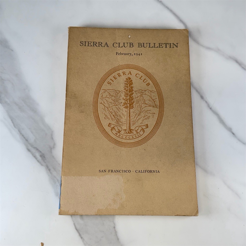 Sierra Club Bulletin February 1941 Vol 26 No 1 Softcover Journal Issue