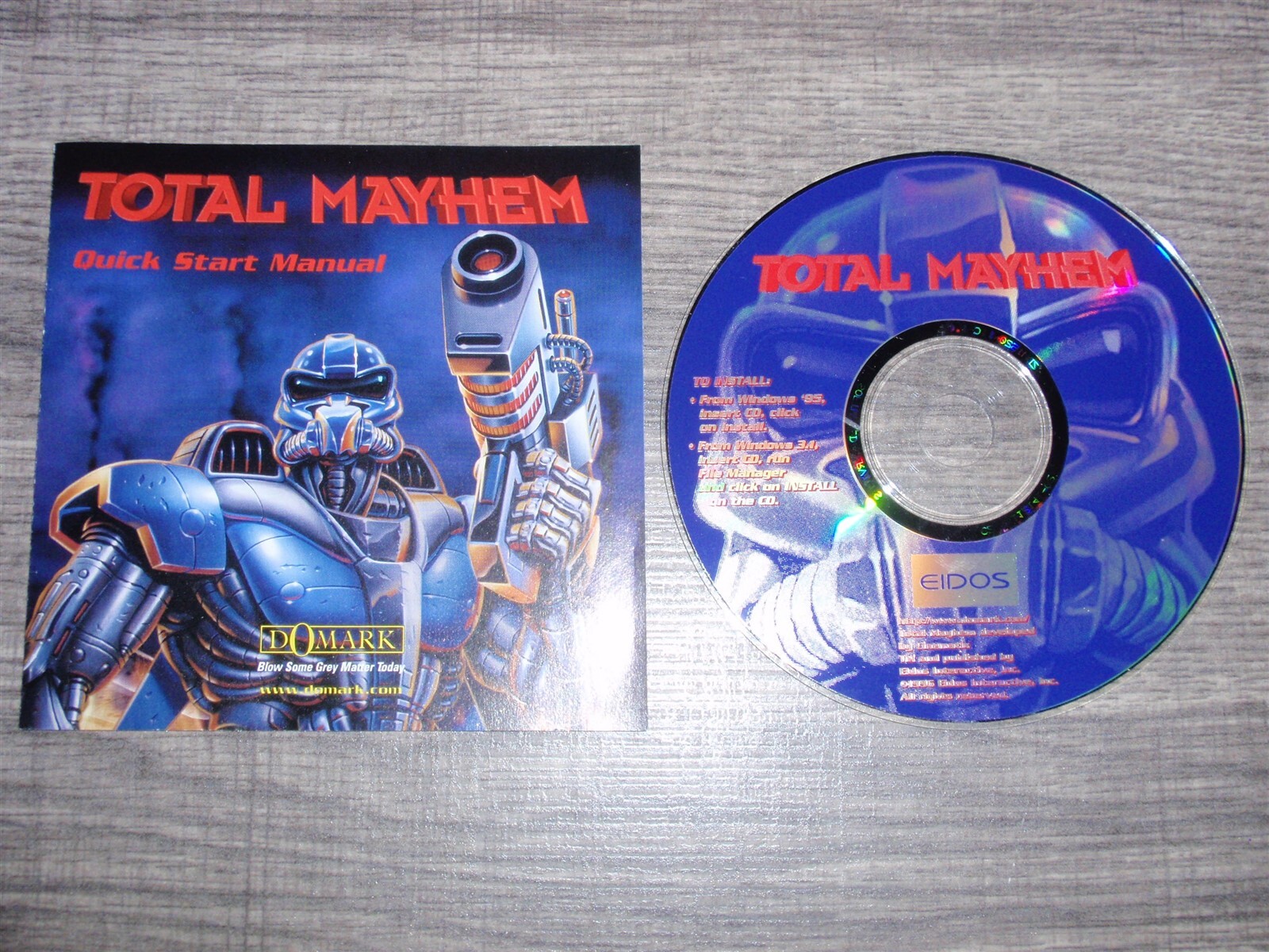 Total Mayhem PC CD-ROM Eidos Cinematix Domark 1996 game for Windows 95/3.1