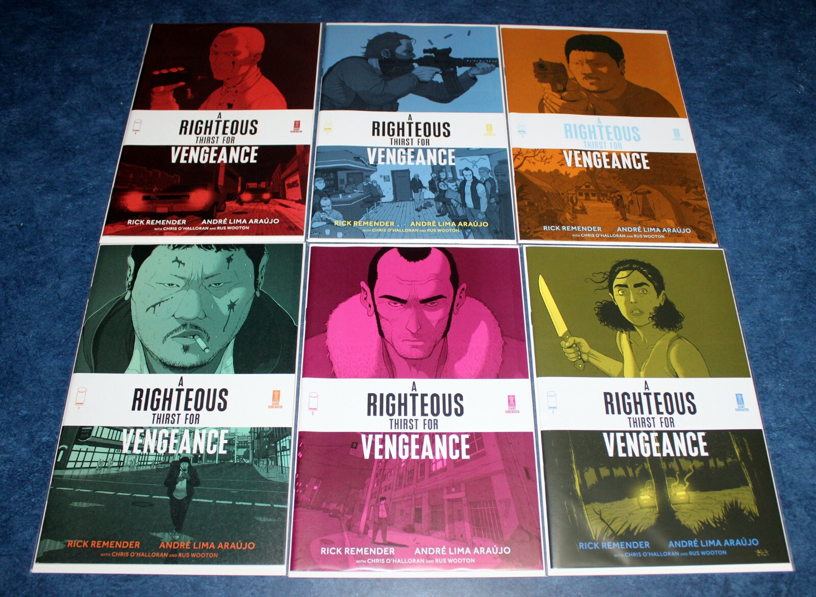 a RIGHTEOUS THIRST for VENGEANCE #1 2 3 4 5 6 1st print set iMAGE RICK REMENDER