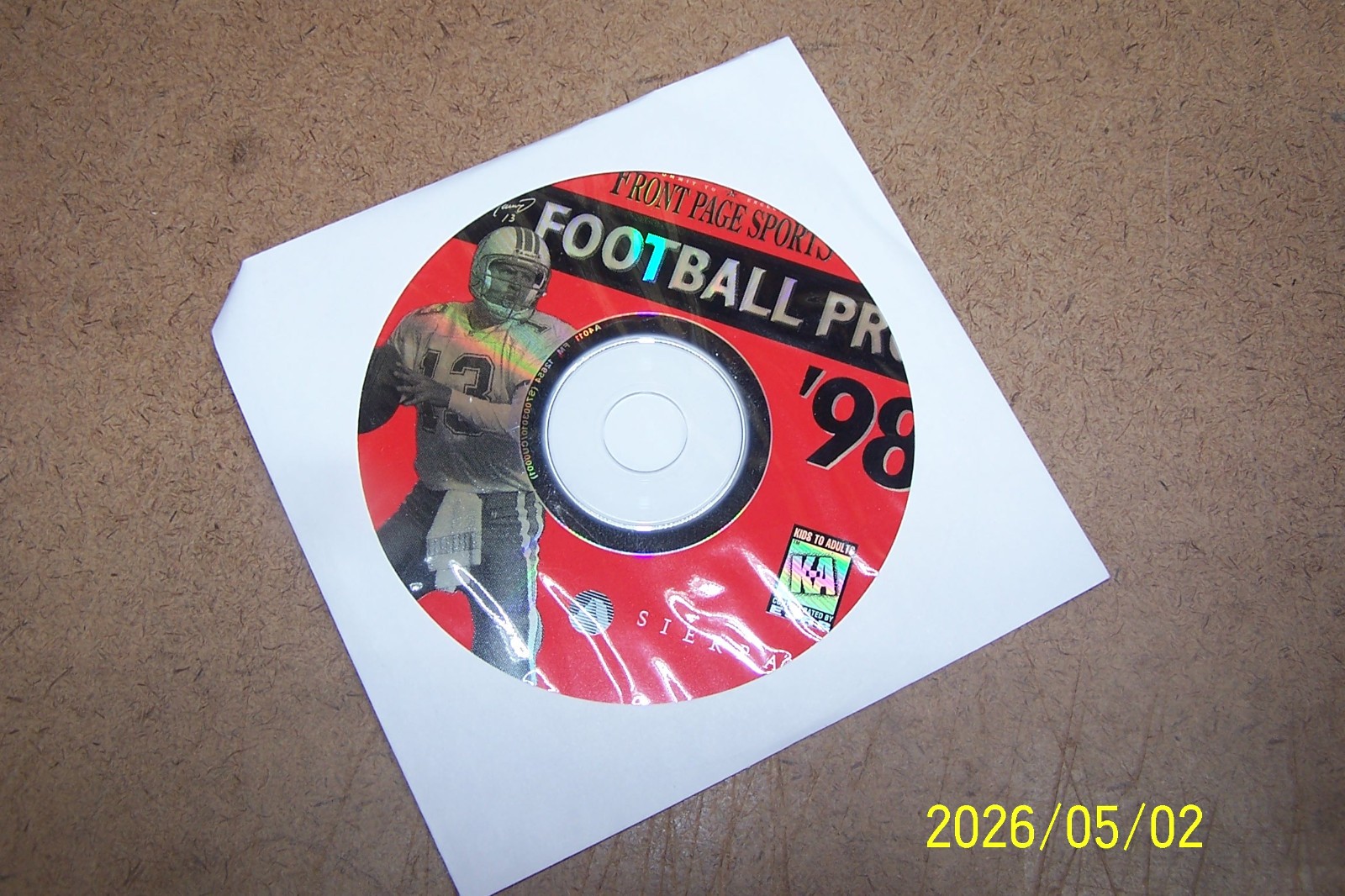 Front Page Sports Football 98