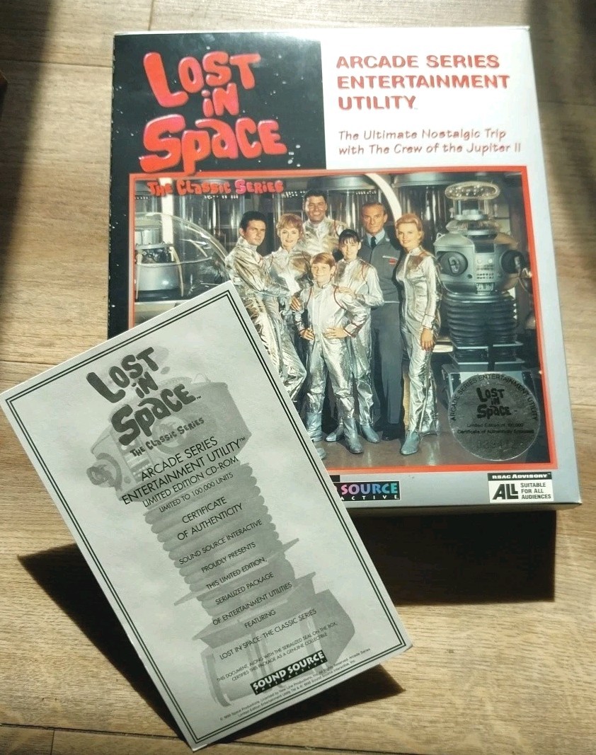 Vintage Lost In Space PC Big Box & COA ONLY - No Game Windows 95 Limited Edition