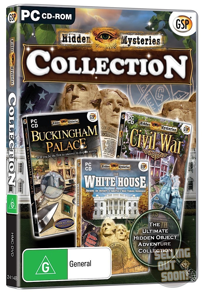Hidden Mystery Collection PC 3 NEW Games Buckingham Palace Civil War Whitehouse