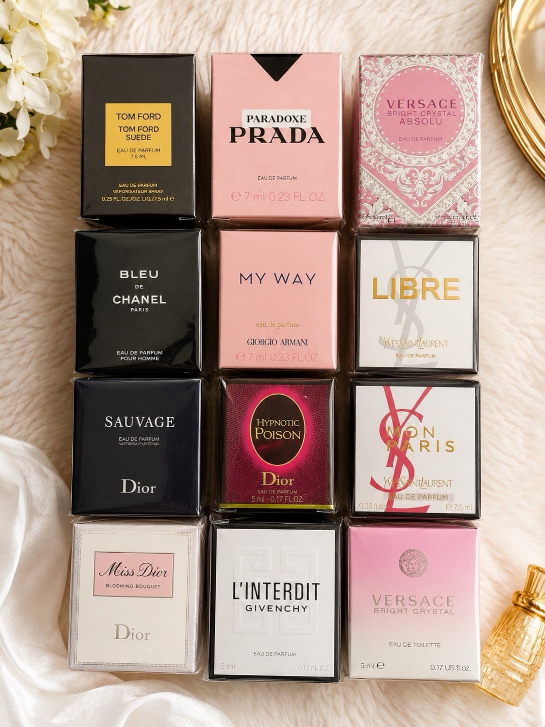 Tom Ford Lot of 12 Designer Perfume Miniature Boxes Collectible Mini Set