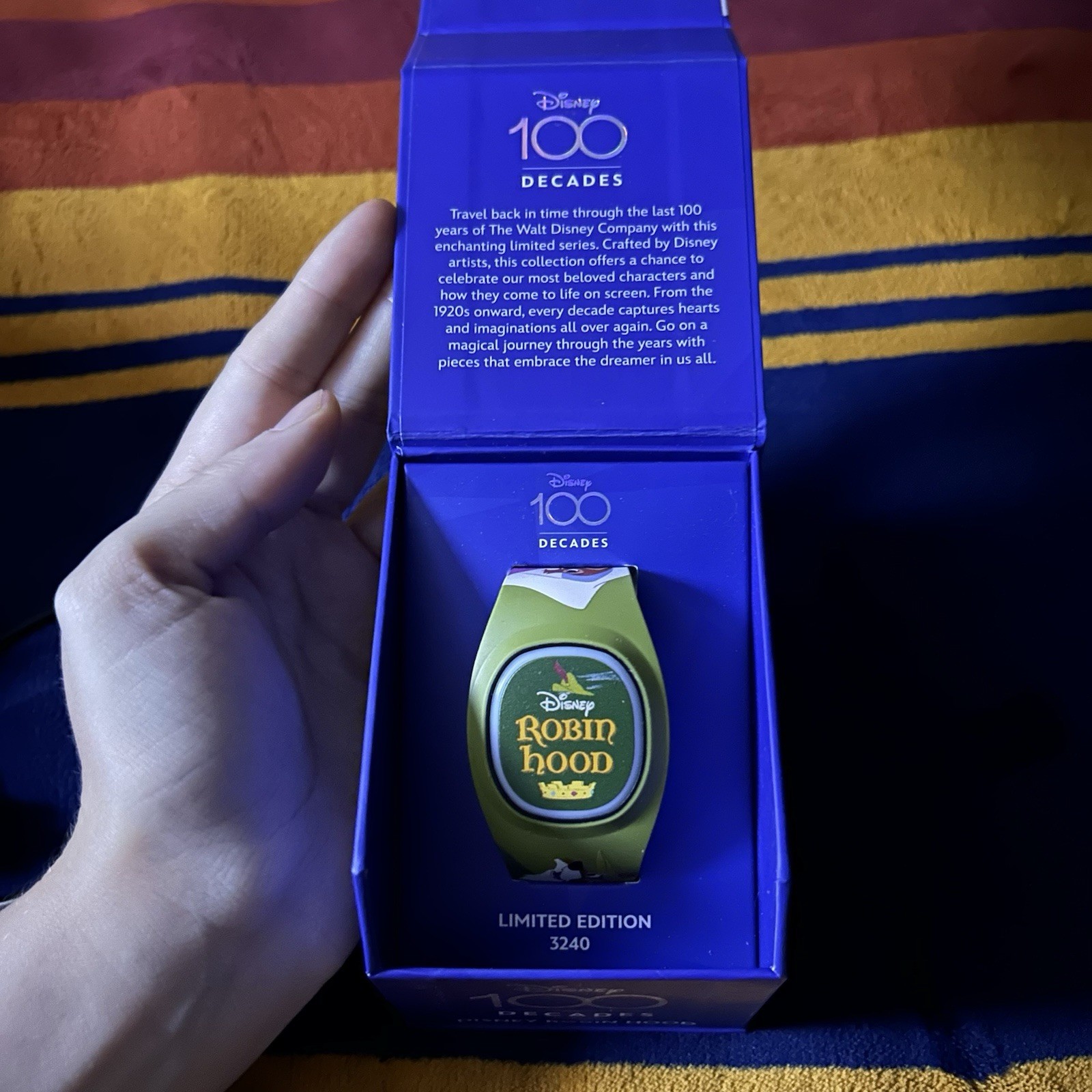 *NEW Disney Robin Hood Very Rare 100 Decades Magic Band+ Limited 3240 