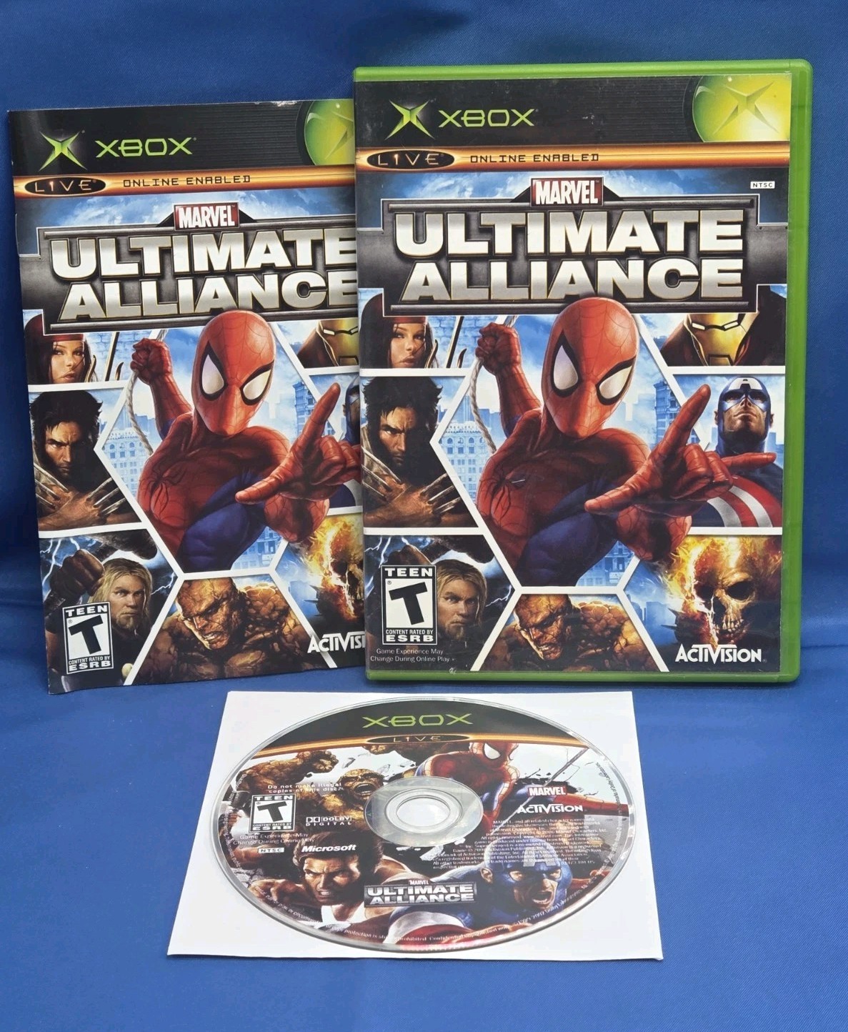 Marvel: Ultimate Alliance (Microsoft Xbox, 2006) CIB Tested