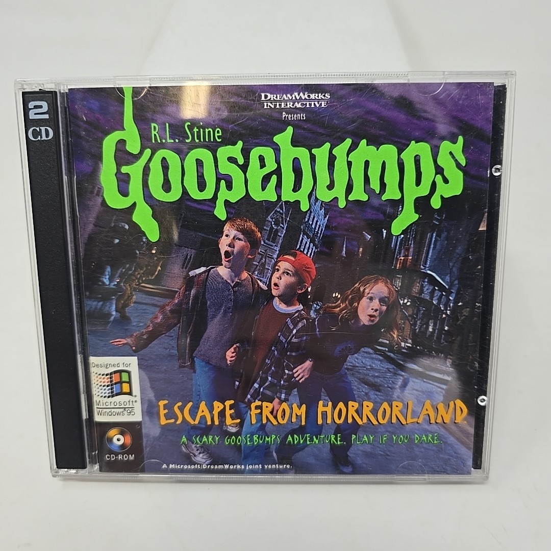 Goosebumps Escape from Horrorland 2-Disc PC CD-ROM 1996 Windows 95