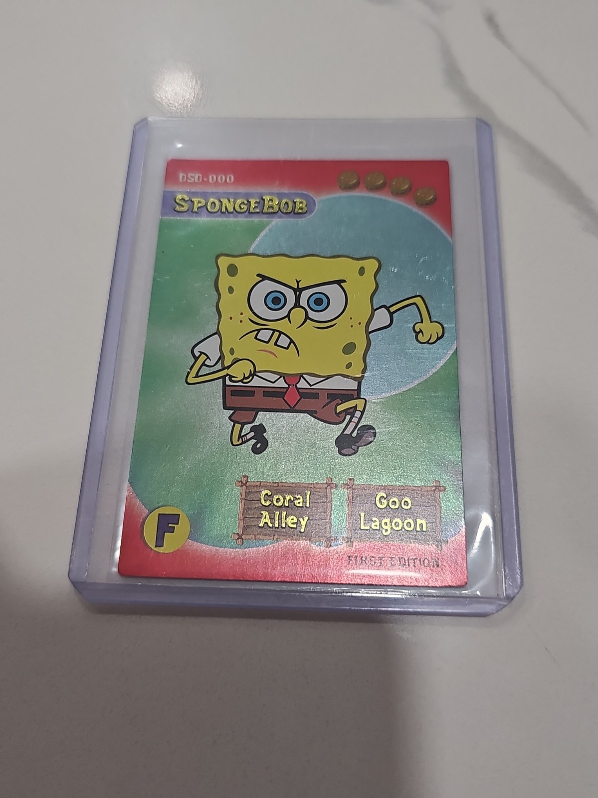 2003 SpongeBob SquarePants Aquatic Amigos First Edition Gold Holofoil DSD-000