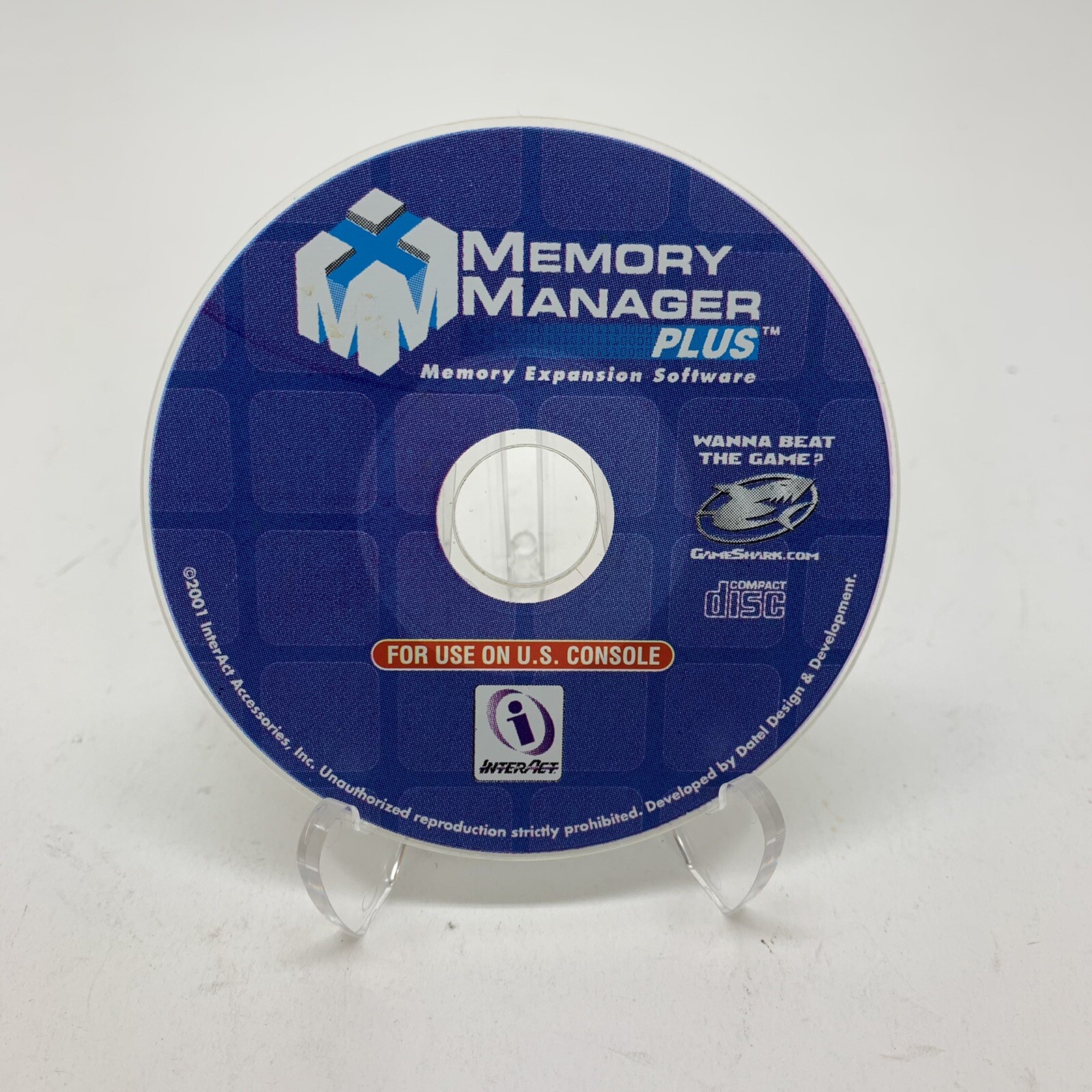 Memory Manager Plus Gameshark Disc Only For the Nintendo GameCube Untested