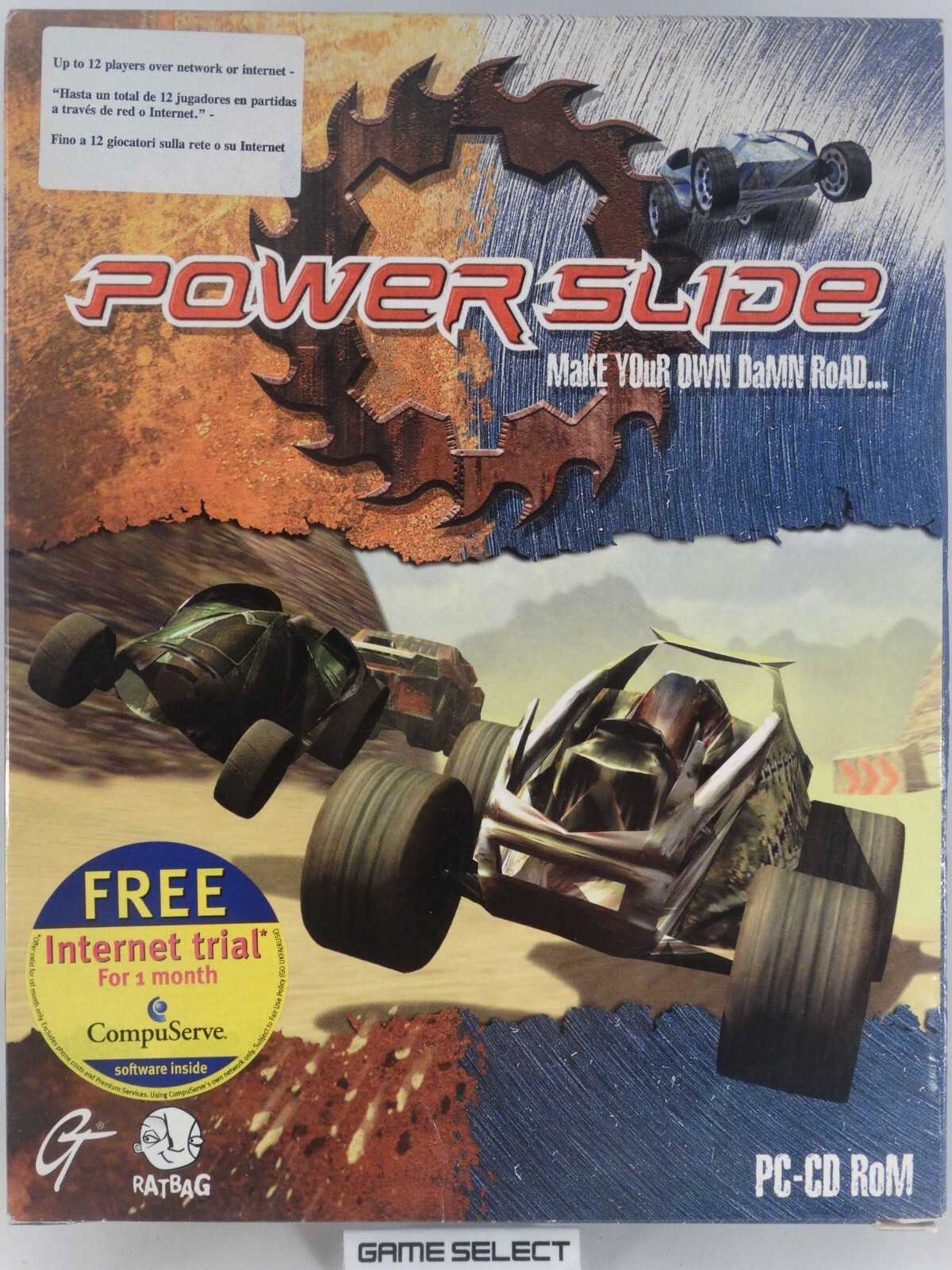 Powerslide Power Slide Pc Computer Big Box Original Complete