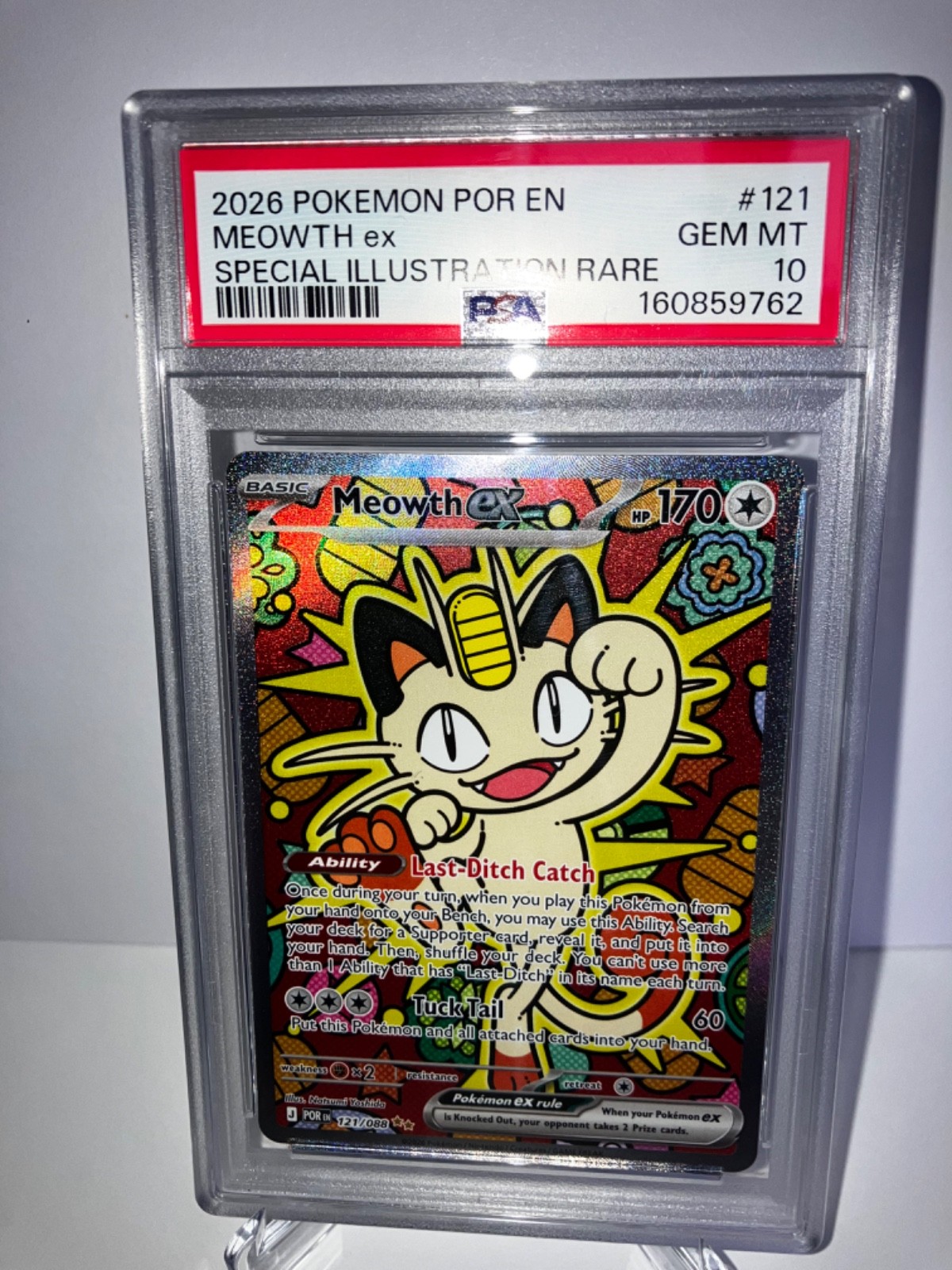 MEOWTH EX 121/088 PERFECT ORDER PSA 10 GEM MINT