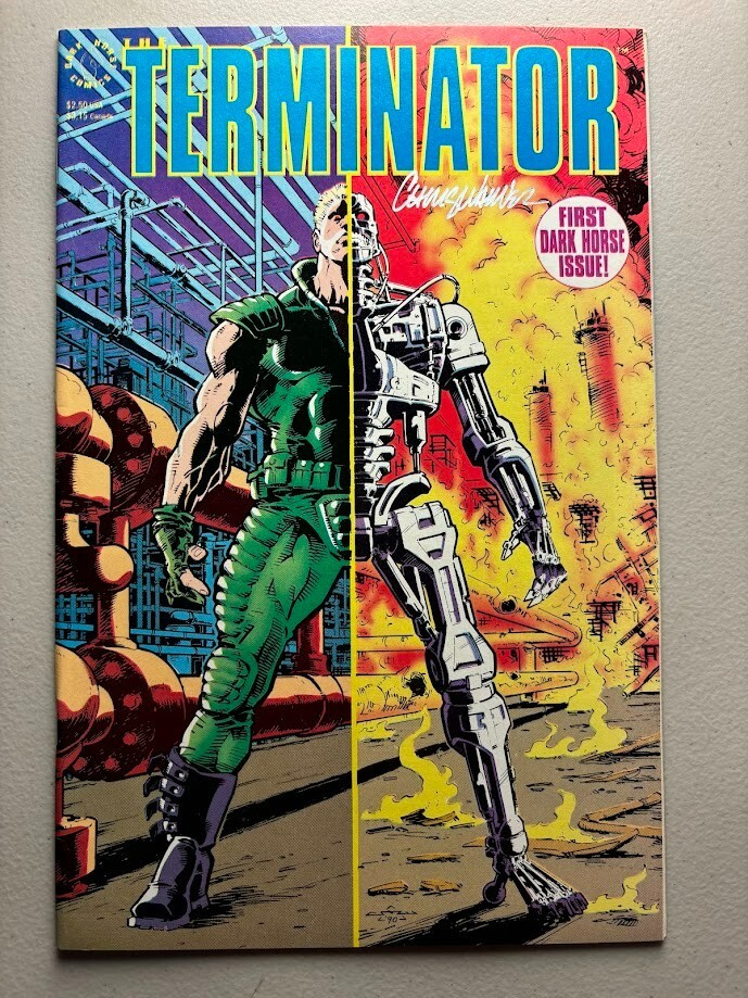 Terminator 1 • 1990 Dark Horse Comics • Signed by Chris Warner • Near Mint NM