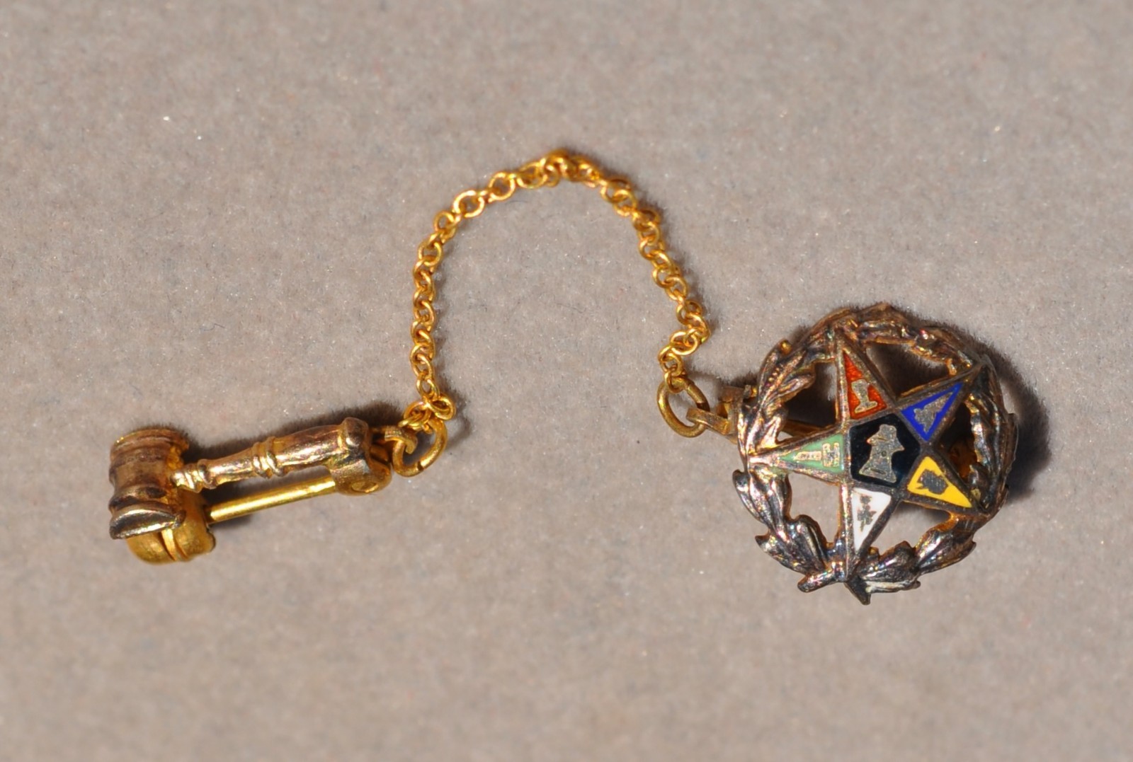 10K OES ORDER OF EASTERN STAR 2 PART PIN