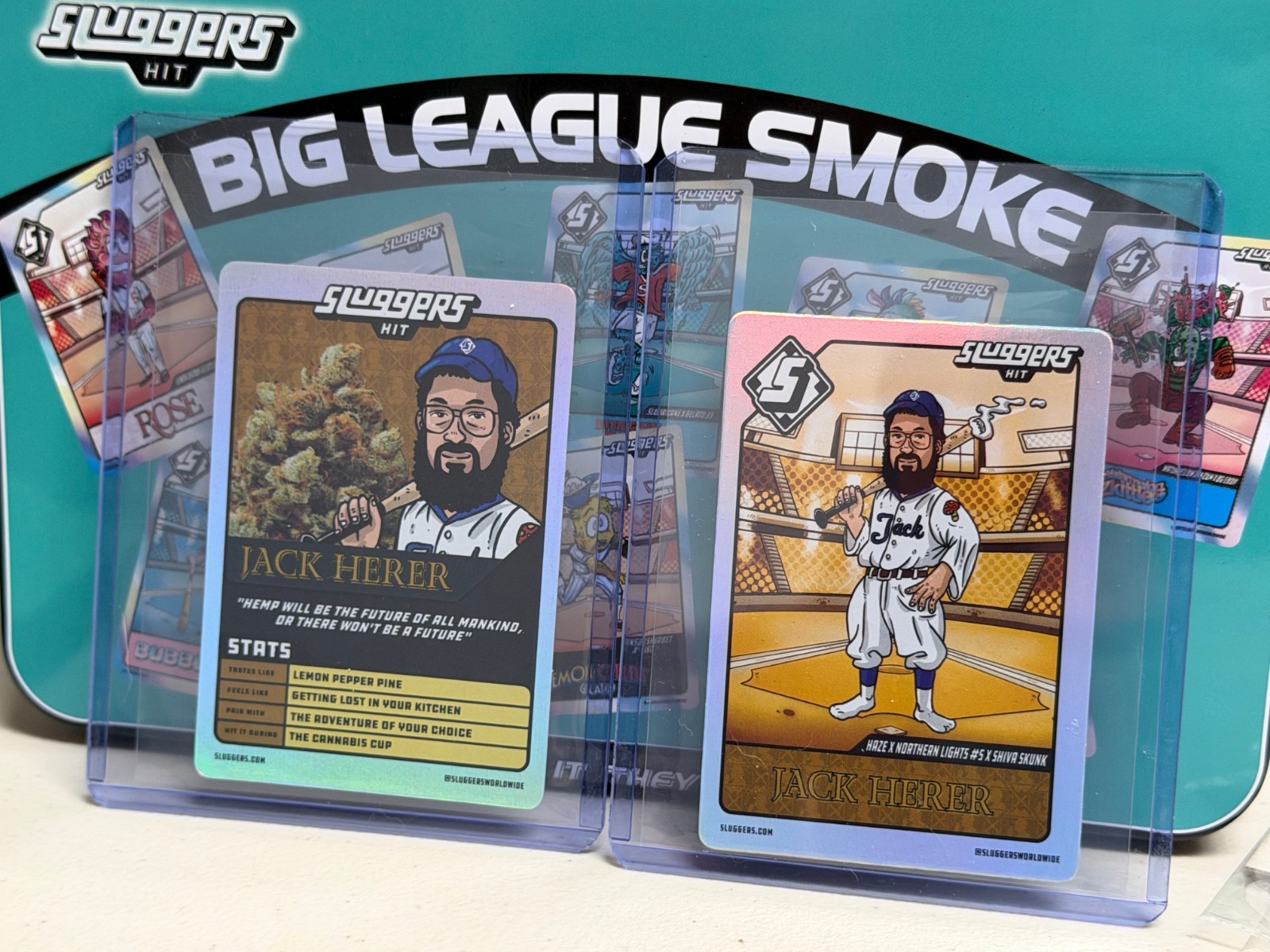 Sluggers Hit Jack Herer Holo Trading Card Non-Sport
