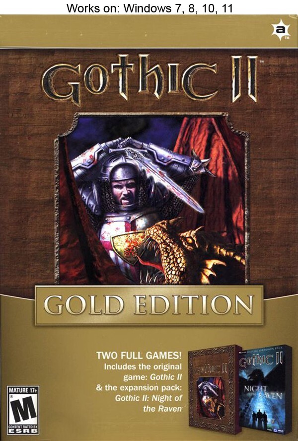 Gothic II 2 Gold Edition PC Game 2004 Night of the Raven Windows 10 11