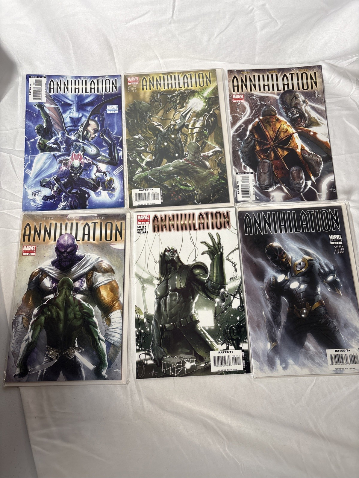 Annihilation #1-6 Complete Set Marvel Comics 2006