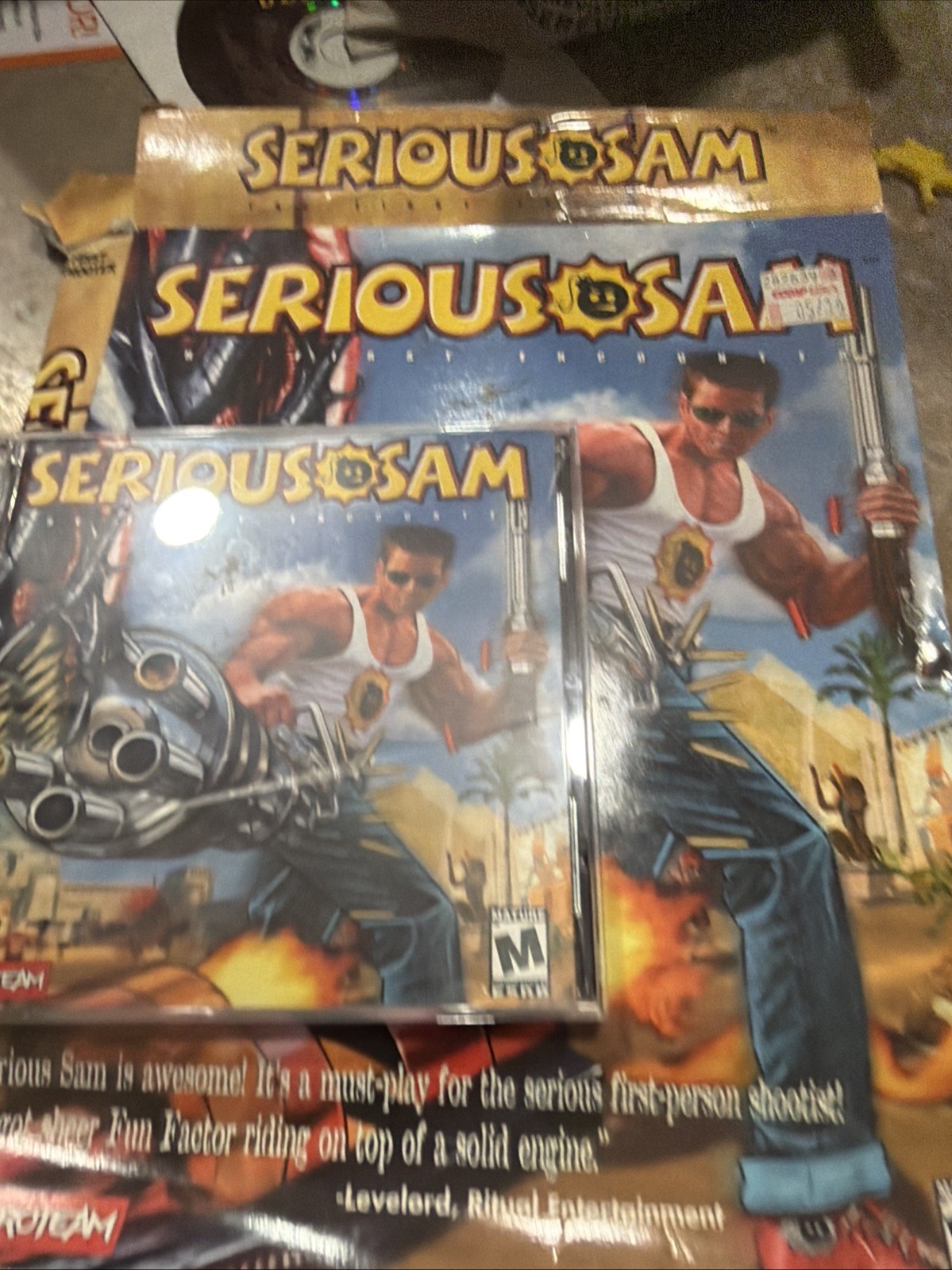 Serious Sam: The First Encounter - Big Box PC CD 2001 Perfect Game 👍
