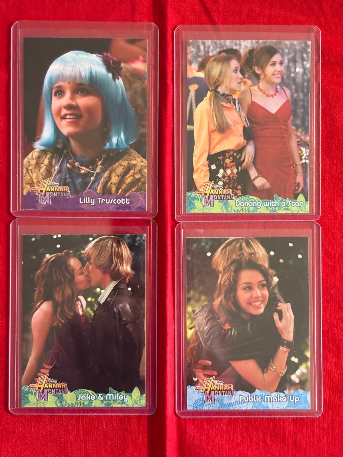 HANNAH MONTANA 2008 TOPPS DISNEY LILLY TRUSCOTT STICKER CARD #5 + 3 BONUS CARDS